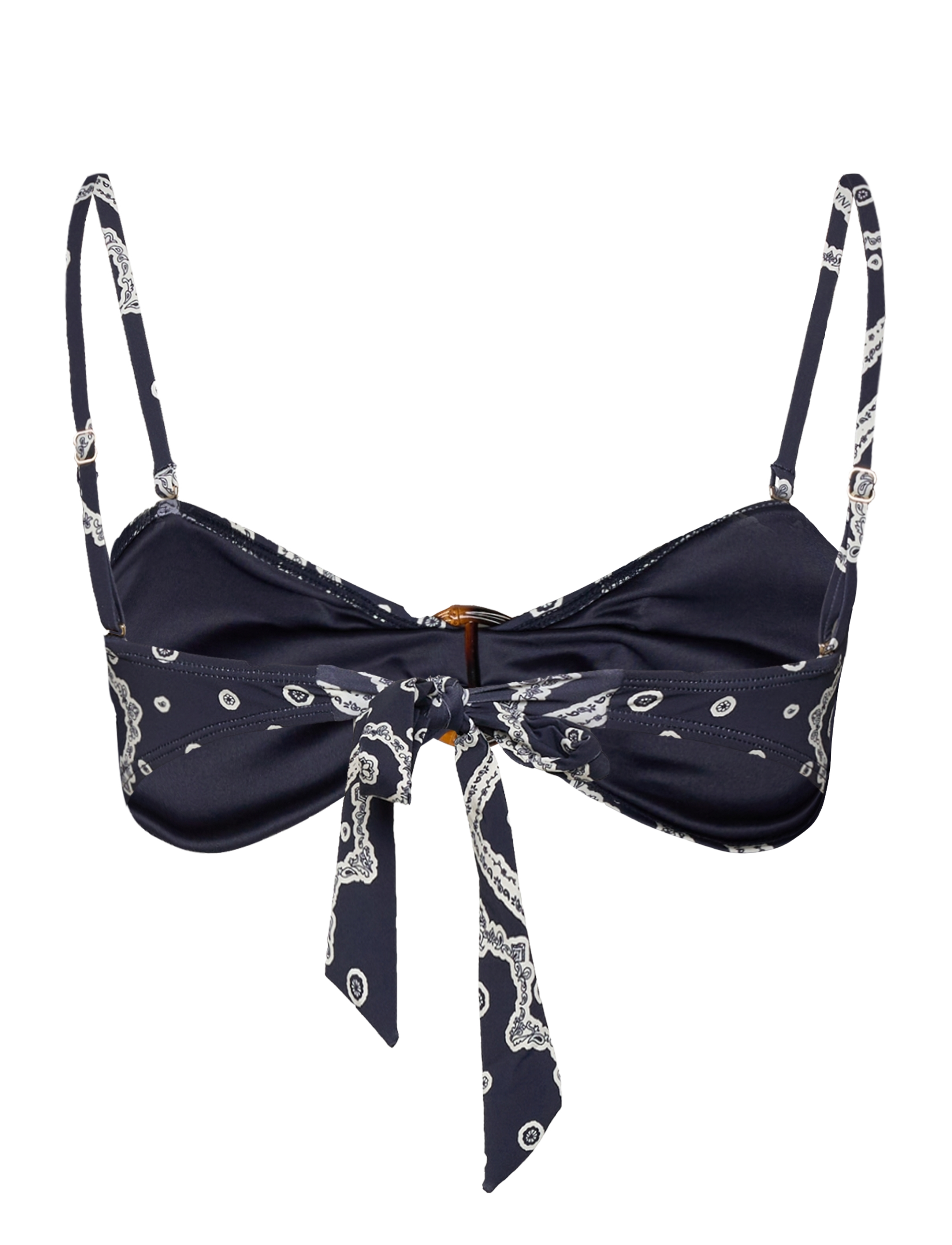 Malina - Viola bamboo-ring bandeau bikini top - bandeau bikini - bandana - 2