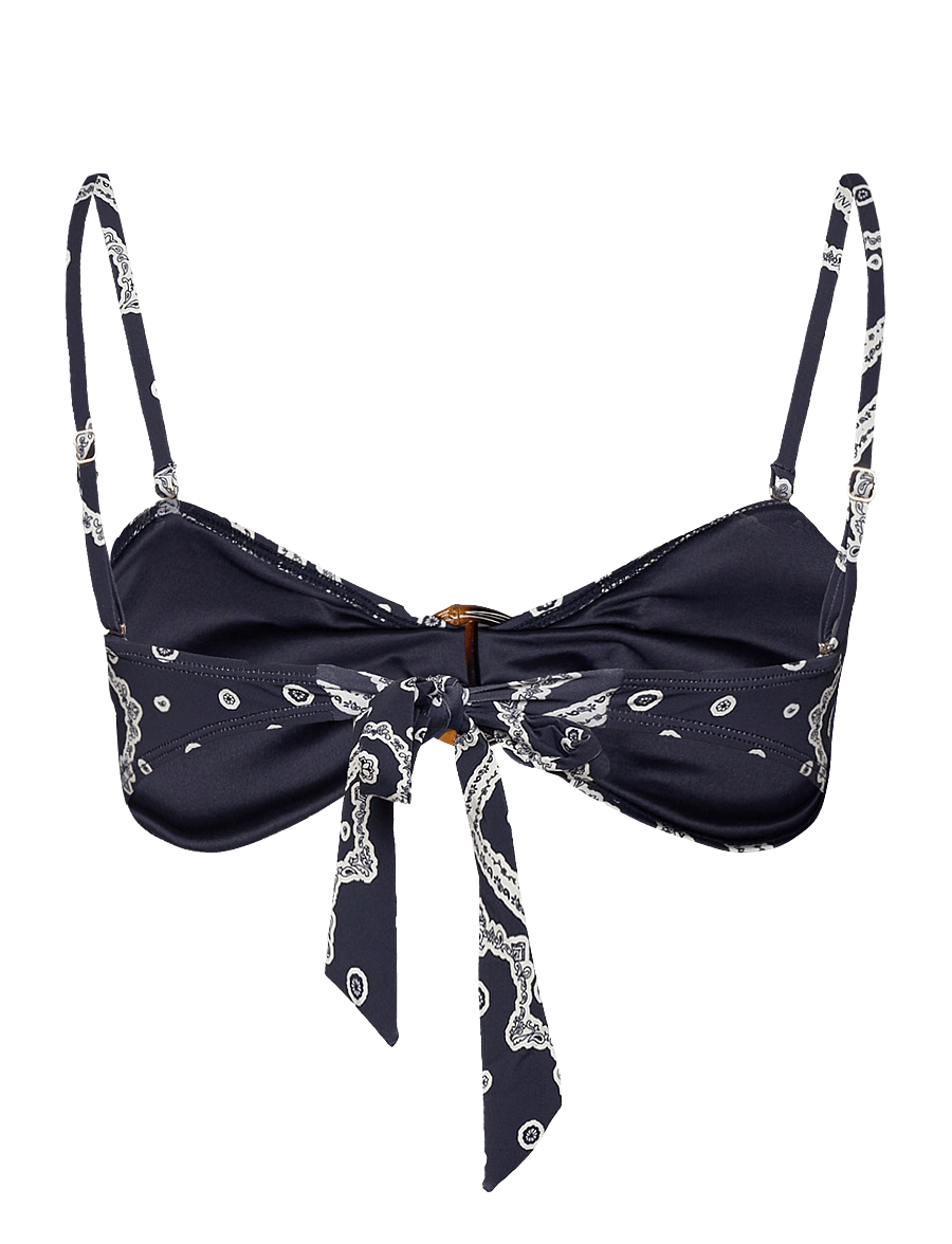 Malina - Viola bamboo-ring bandeau bikini top - bandeau-bikiní - bandana - 2