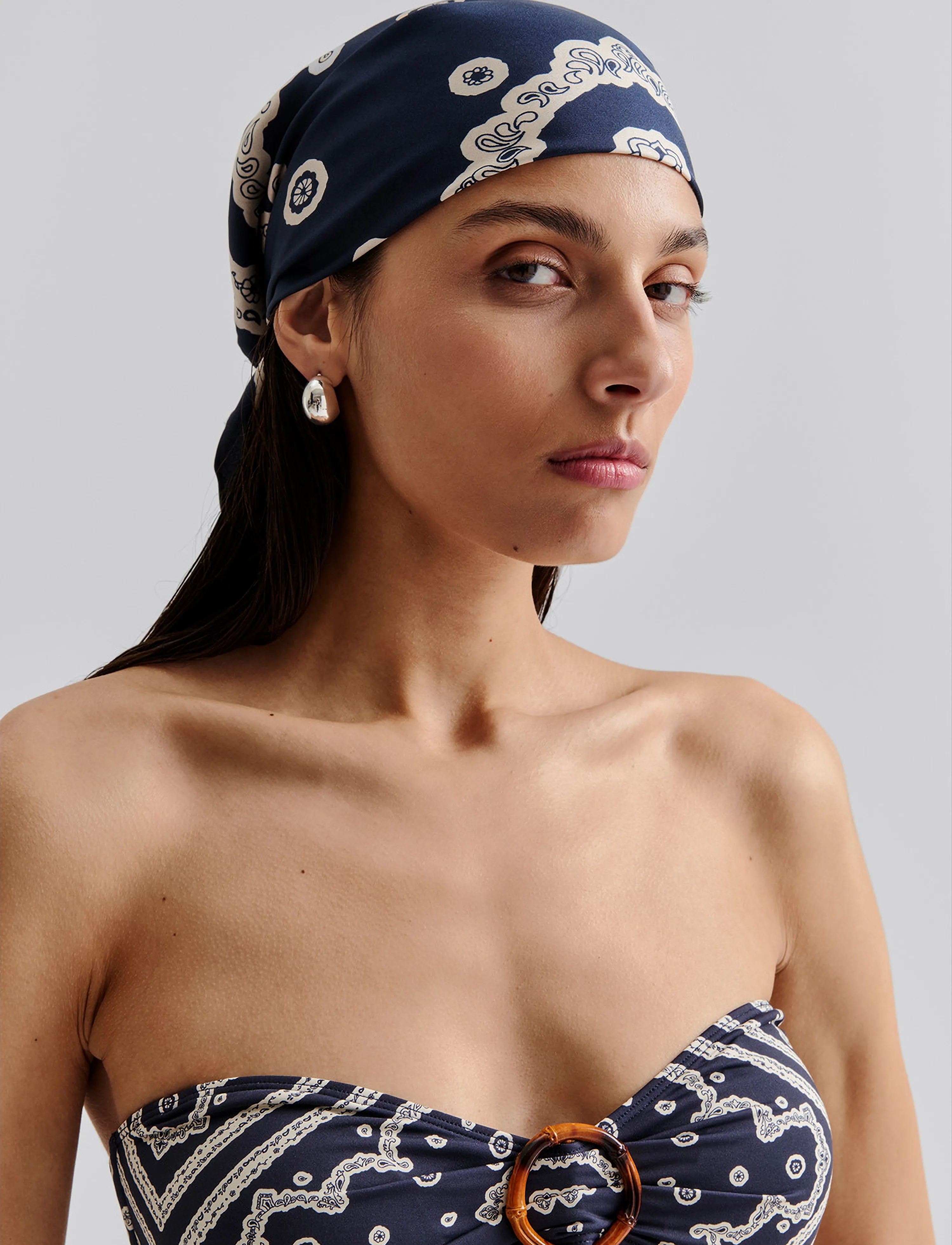 MALINA Viola Bamboo-Ring Bandeau Bikini Top dam – bild 4