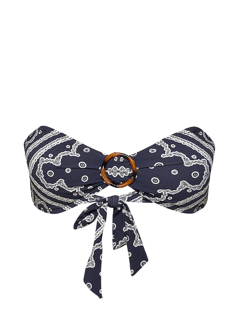 Malina - Viola Bamboo-Ring Bandeau Bikini Top - bandeau-bikinis - bandana - 3