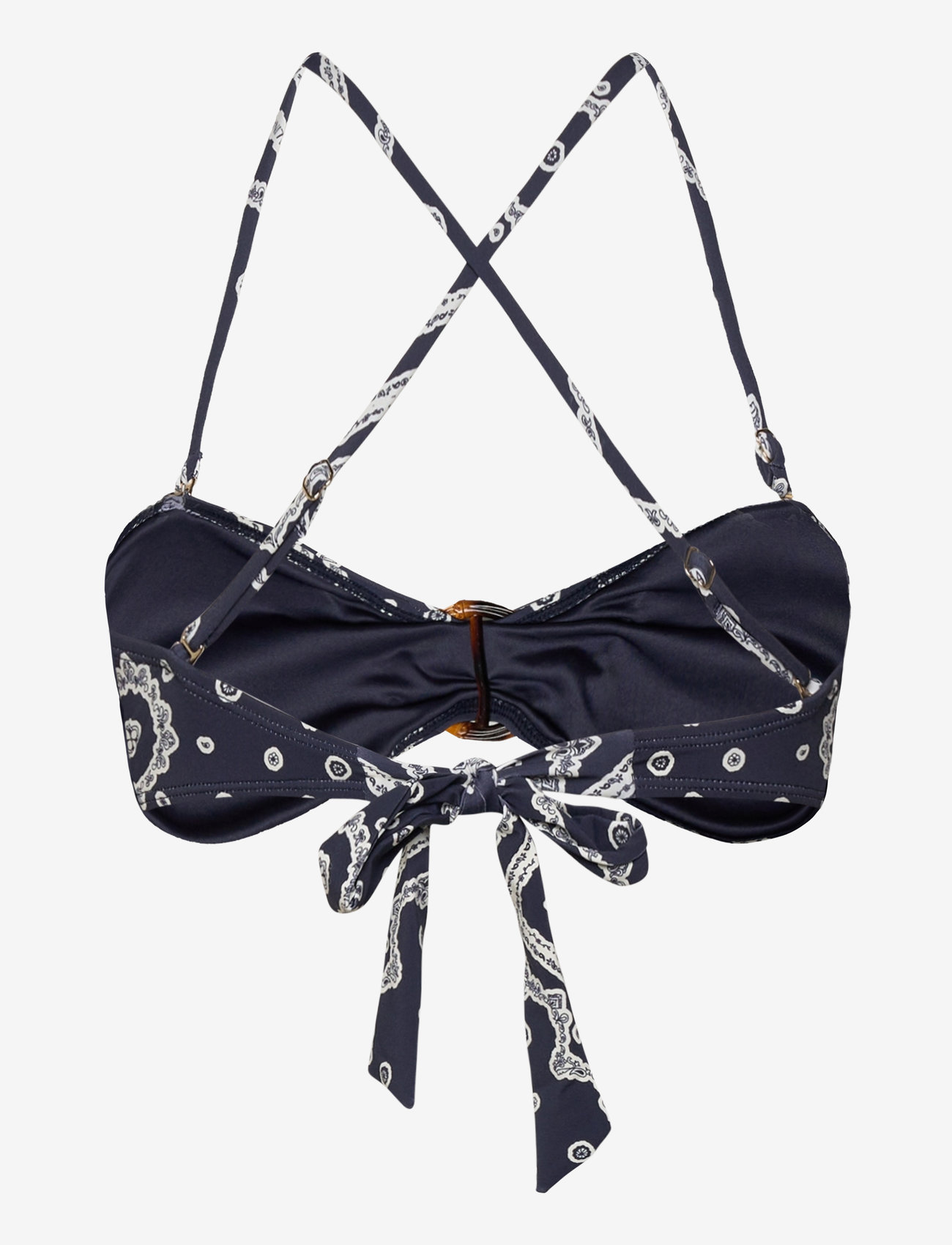 Malina - Viola Bamboo-Ring Bandeau Bikini Top - bandeau-bikinis - bandana - 5