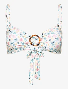 Viola bamboo-ring bandeau bikini top, By Malina