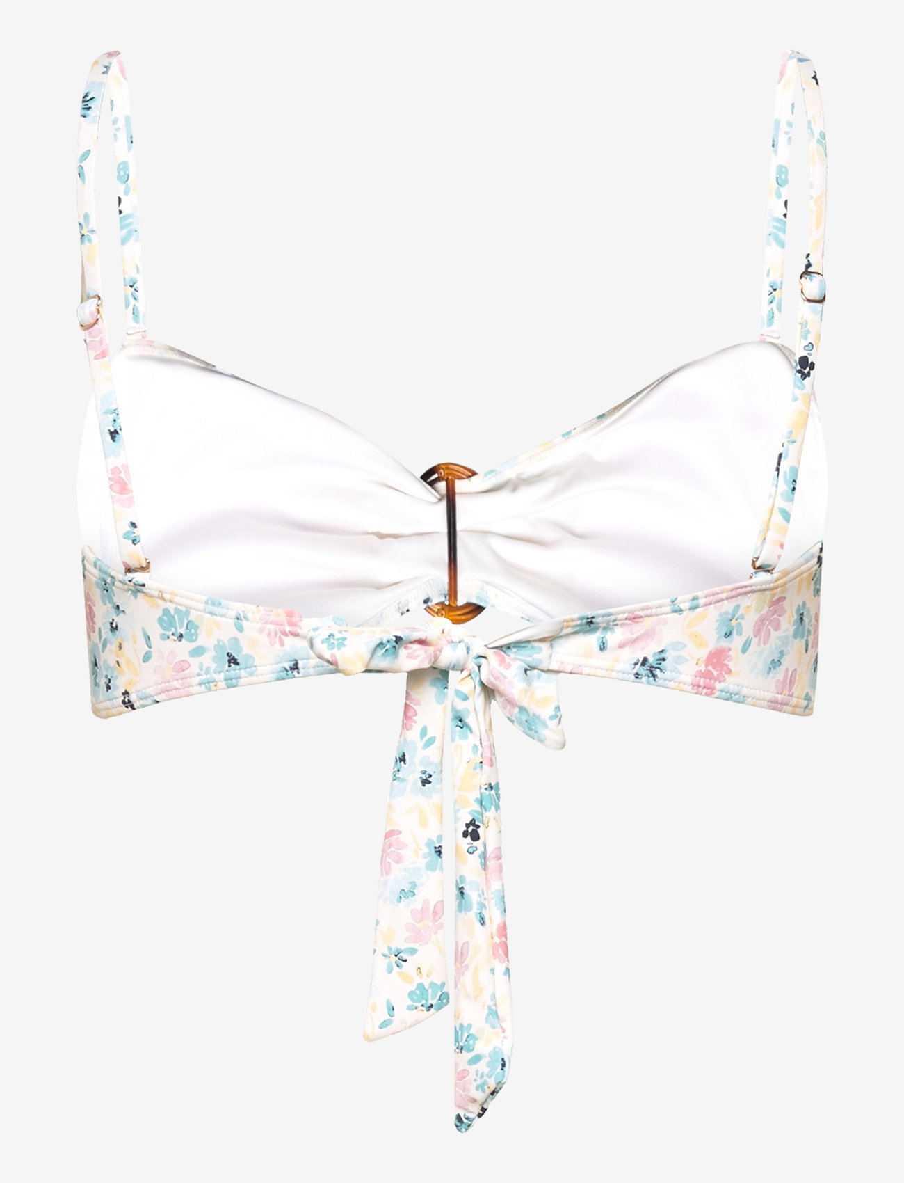 Malina - Viola Bamboo-Ring Bandeau Bikini Top - bandeau-bikinis - ditsy - 2