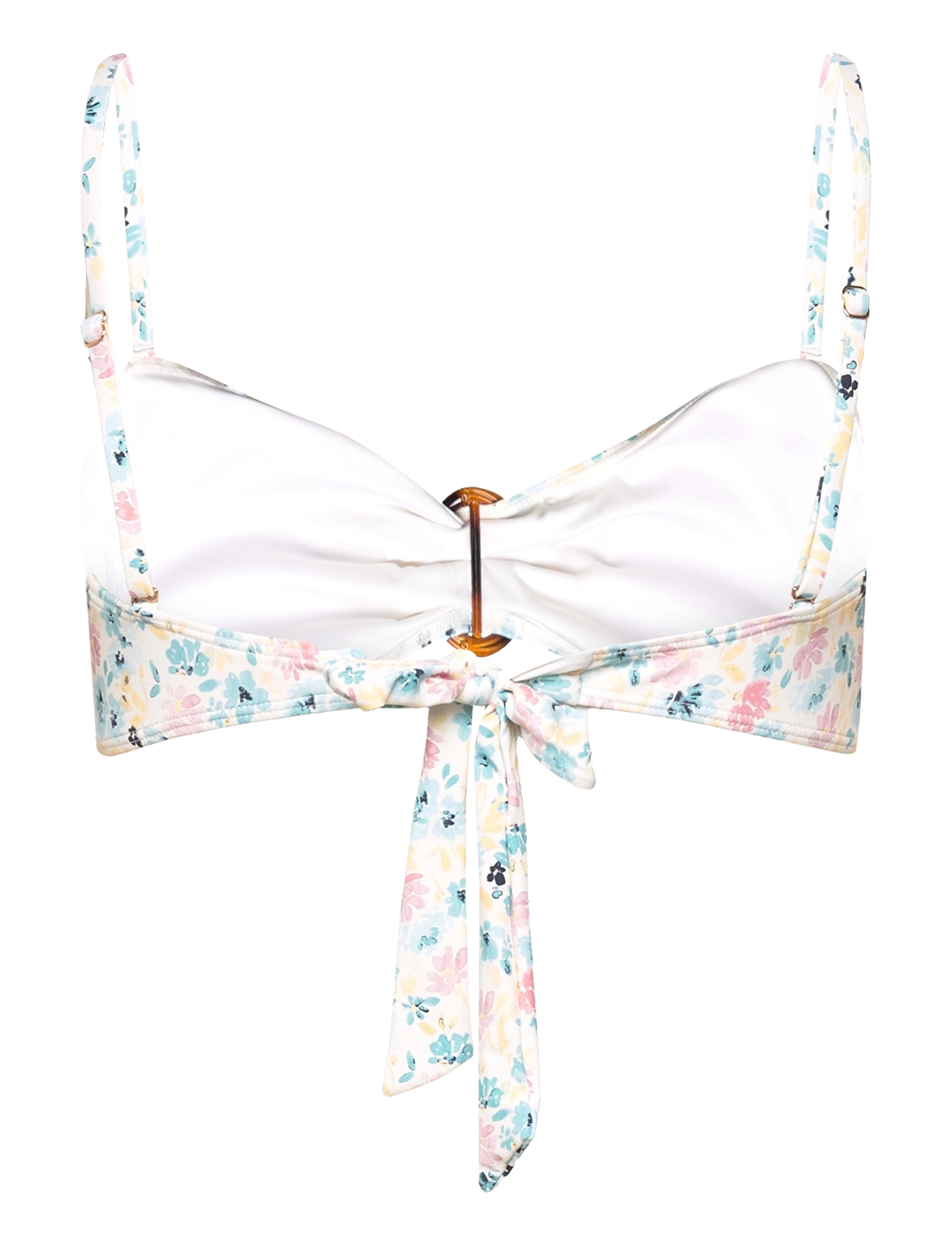 Malina - Viola bamboo-ring bandeau bikini top - bandeau-bikini-oberteile - ditsy - 2