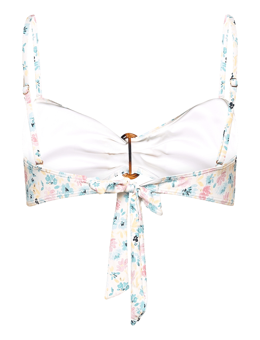 Malina - Viola bamboo-ring bandeau bikini top - bandeau-bikini-oberteile - ditsy - 2