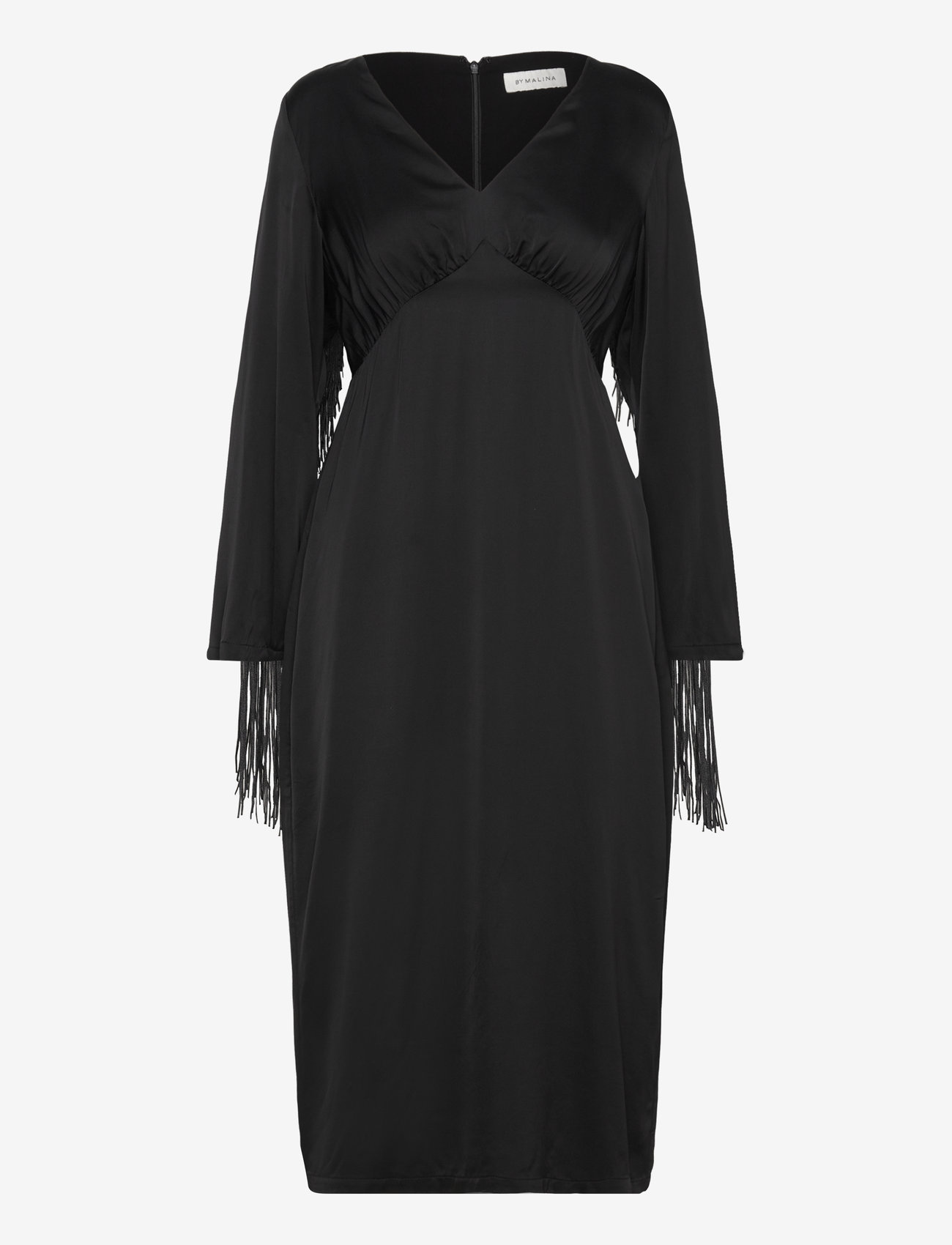 Malina Sasha V-neck Fringe Midi Dress (BMA12247621) - Midi