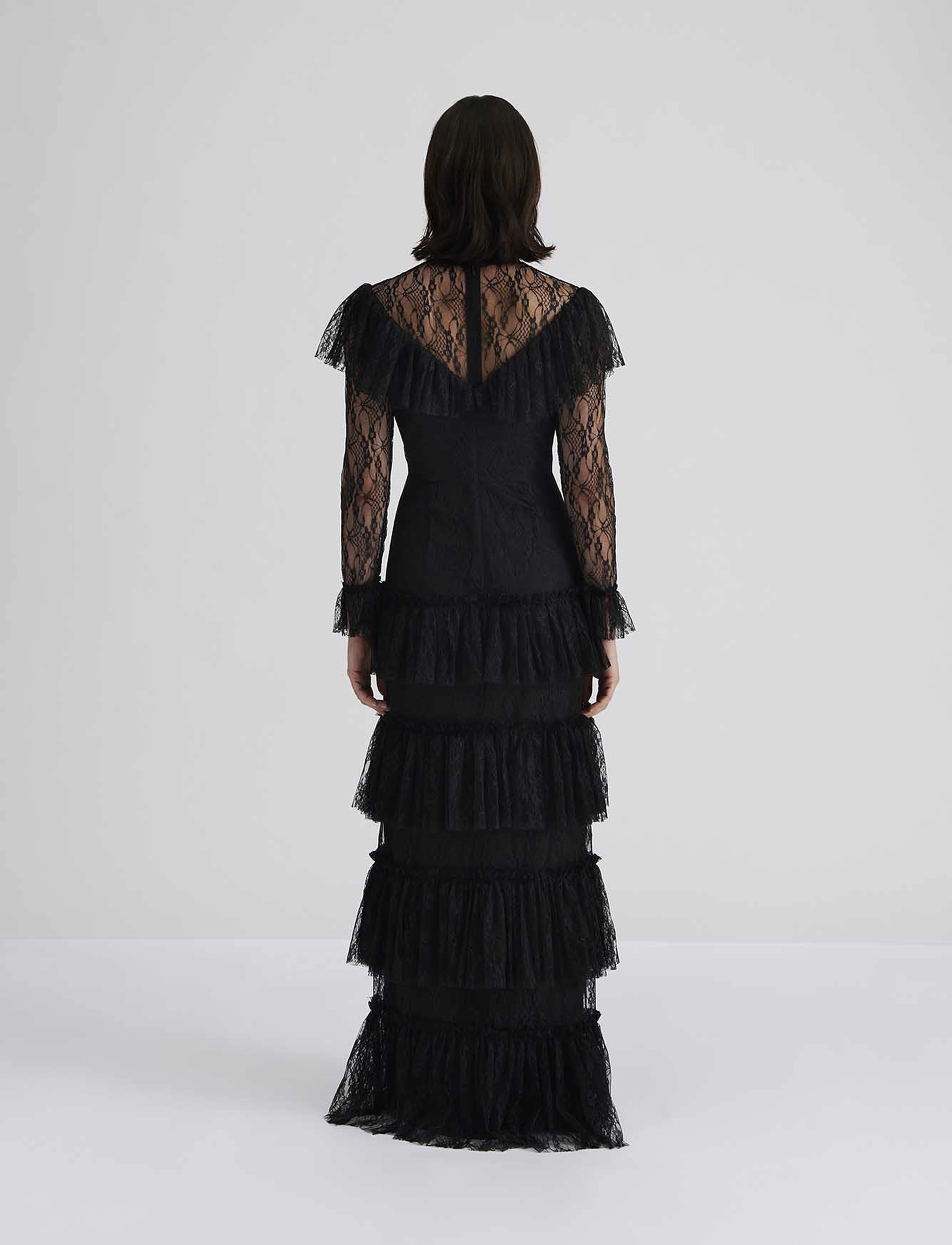 Malina - Joelle lace maxi dress - black - 3