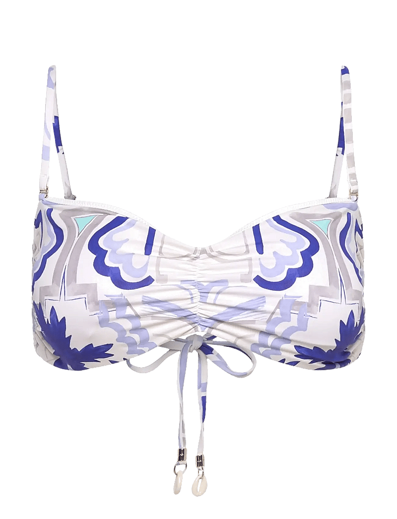 Malina - Lottie printed bandeau bikini top - bandeau-bikini-oberteile - mosaic - 1