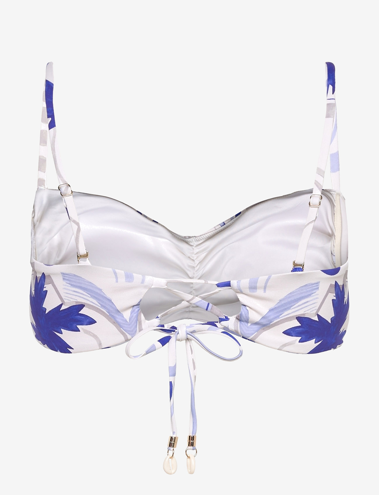 Malina - Lottie printed bandeau bikini top - bandeau-bikini-oberteile - mosaic - 2