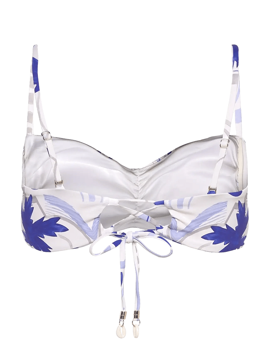 Malina - Lottie printed bandeau bikini top - bandeau-bikinis - mosaic - 2