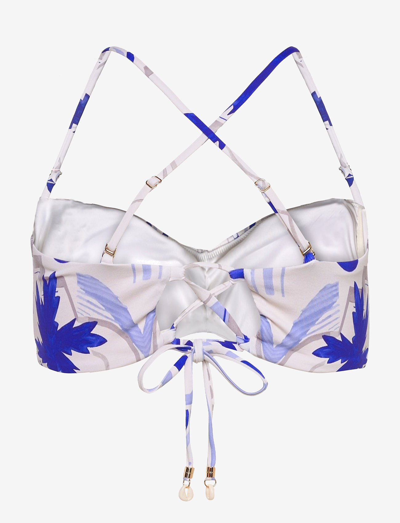 Malina - Lottie printed bandeau bikini top - bandeau-bikini-oberteile - mosaic - 3