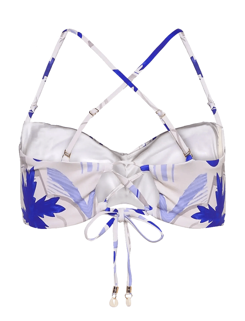 Malina - Lottie printed bandeau bikini top - bandeau-bikini-oberteile - mosaic - 3