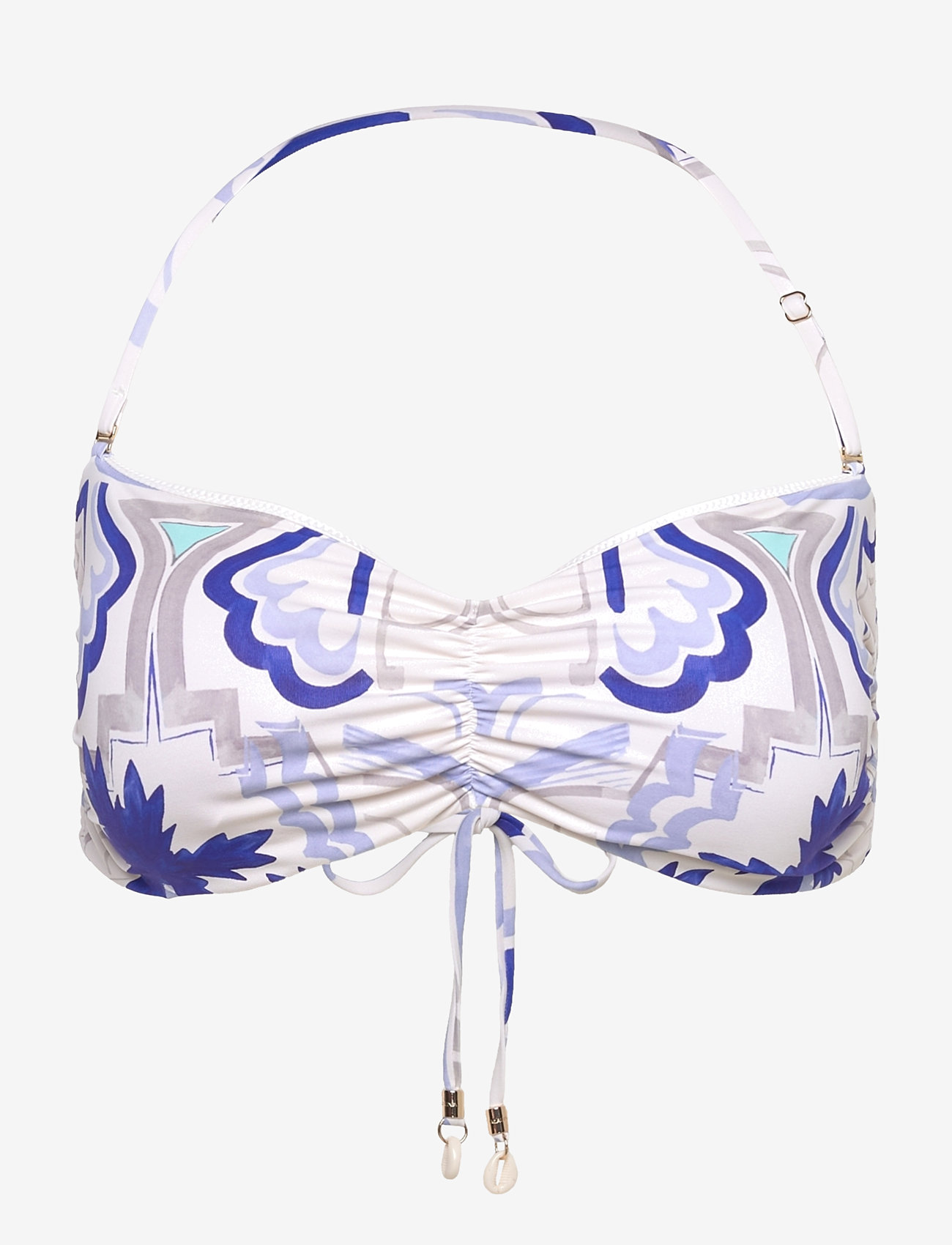 Malina - Lottie printed bandeau bikini top - bandeau-bikini-oberteile - mosaic - 4