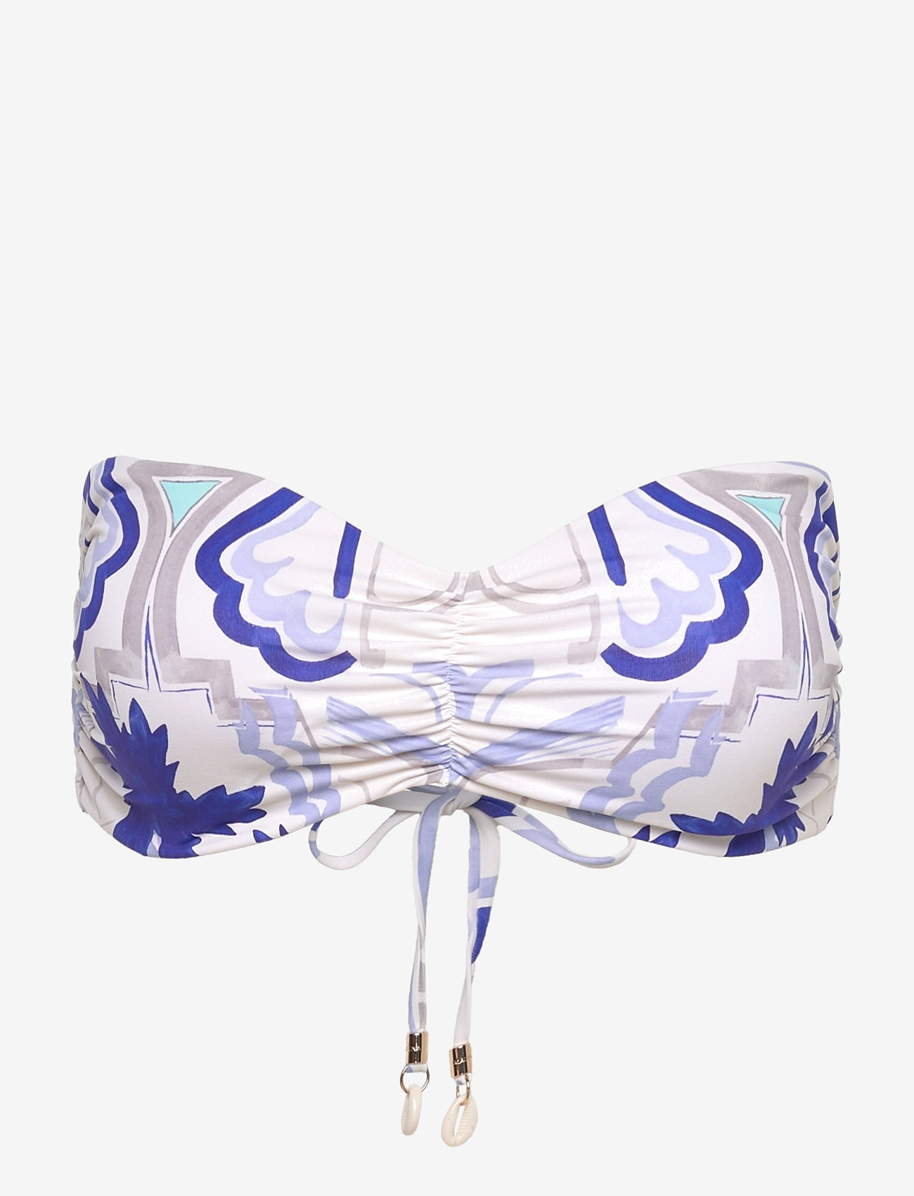 Malina - Lottie printed bandeau bikini top - bandeau-bikini-oberteile - mosaic - 5