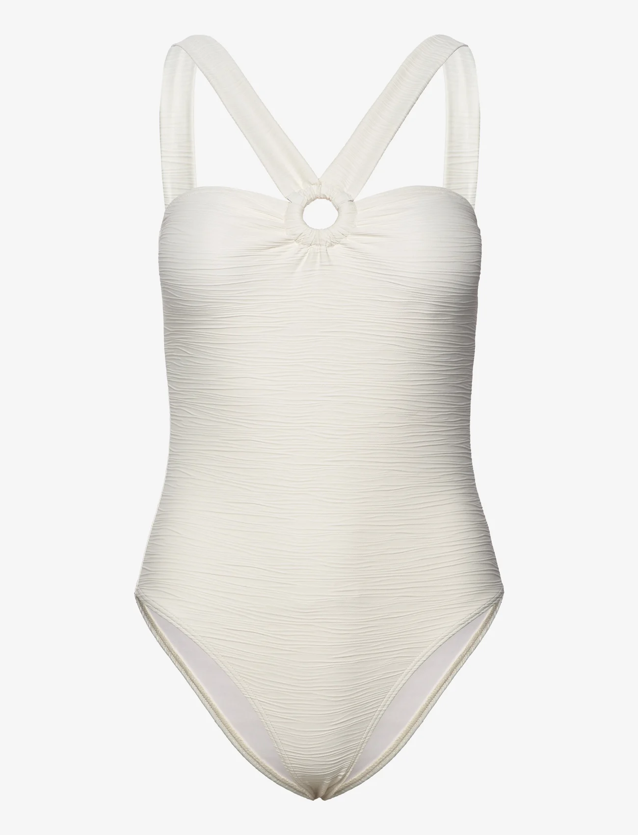 Malina - Wilma ring front swimsuit - kostiumy kąpielowe - vanilla - 0