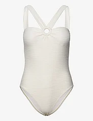 Malina - Wilma ring front swimsuit - badedrakter - vanilla - 0