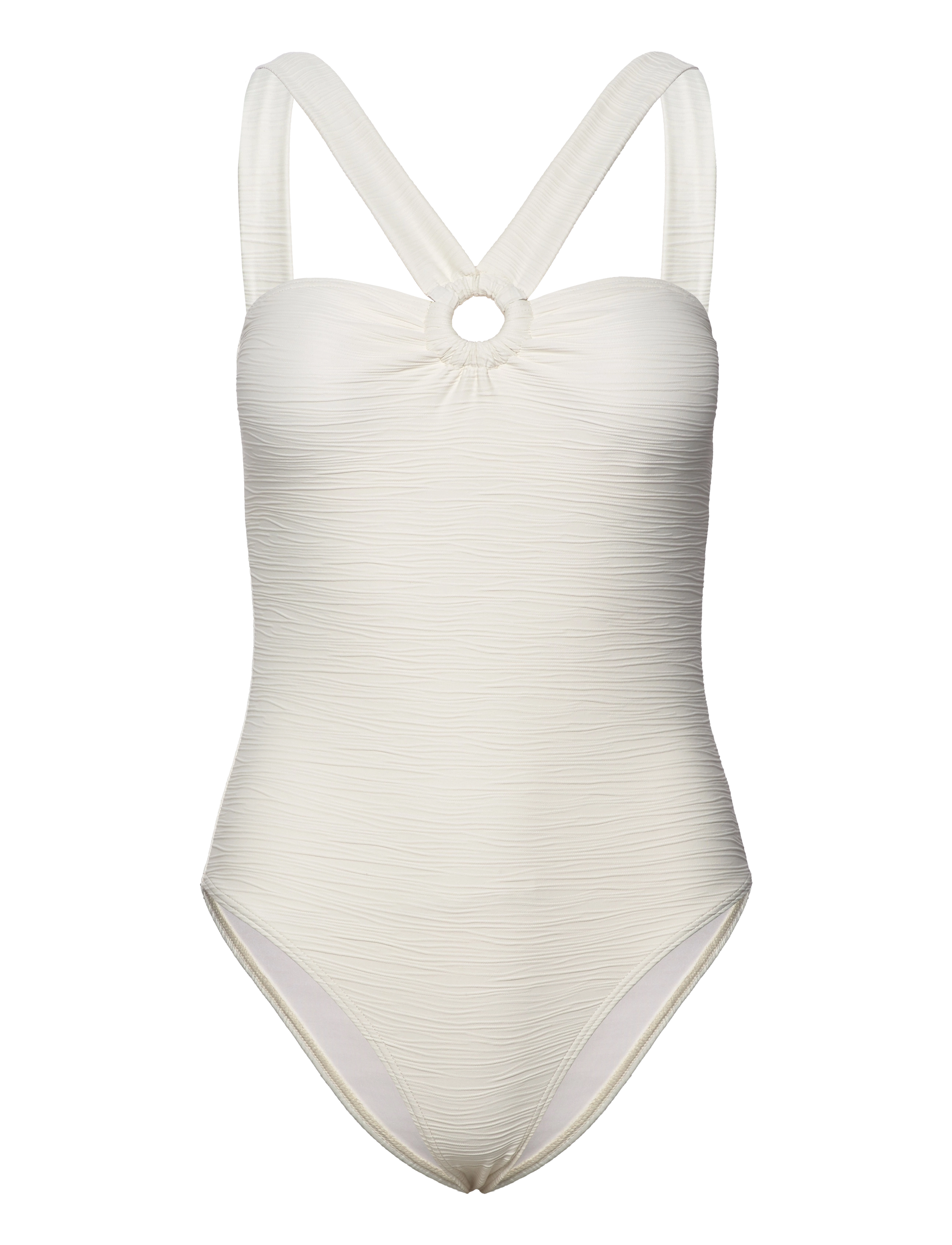 Malina - Wilma ring front swimsuit - vanilla - 1