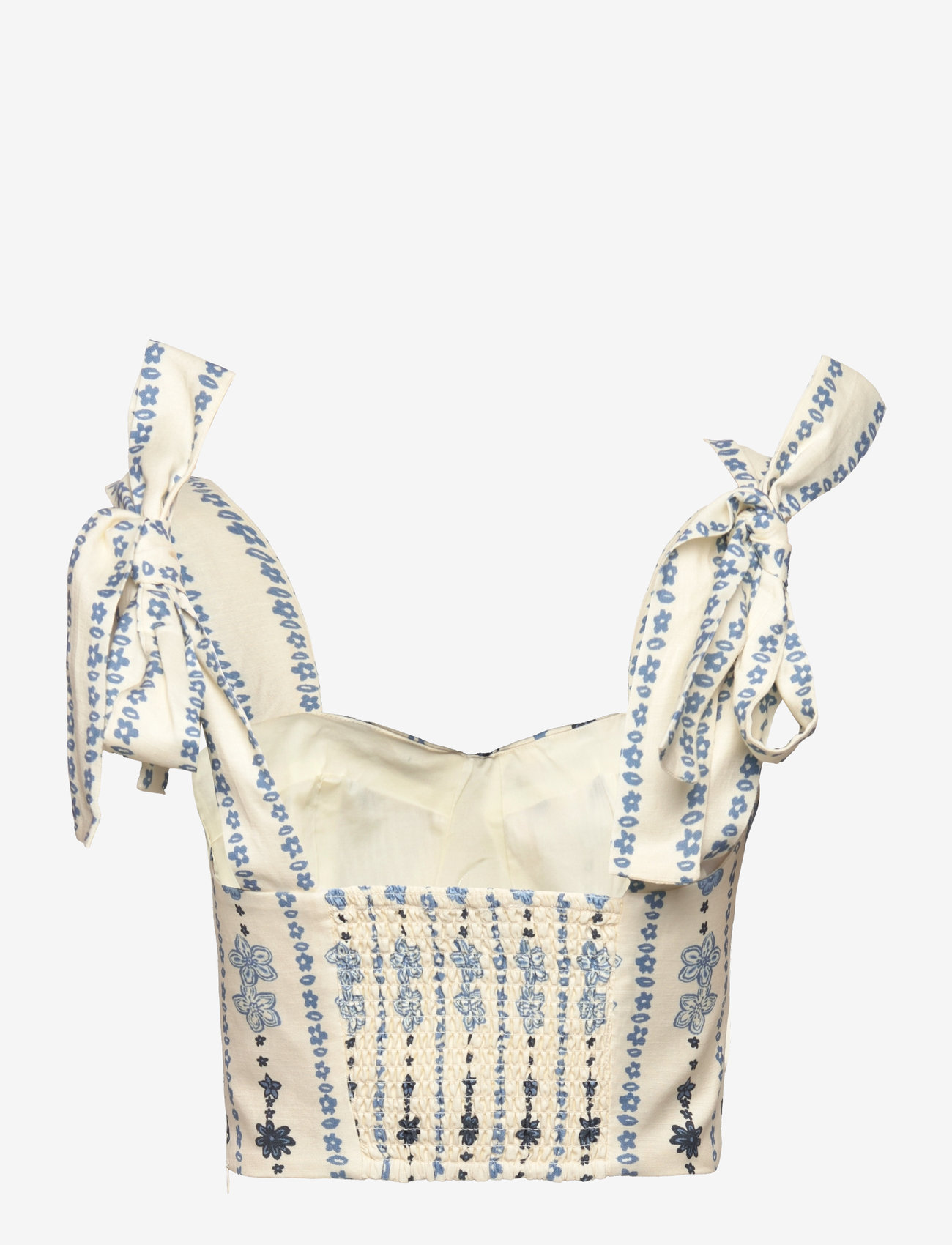 Malina - Evelyn tie strap bustier top - coastal stripe - 1