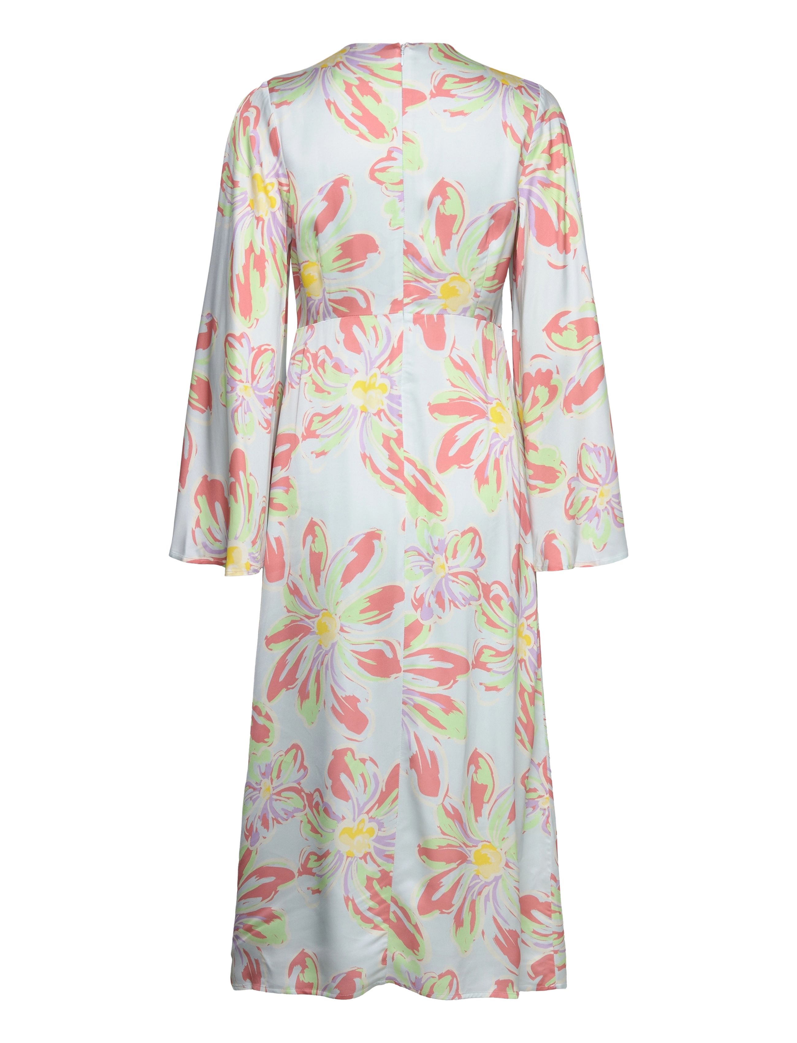 Malina - Isadora wide sleeve midi dress - festkjoler - blue lily - 2