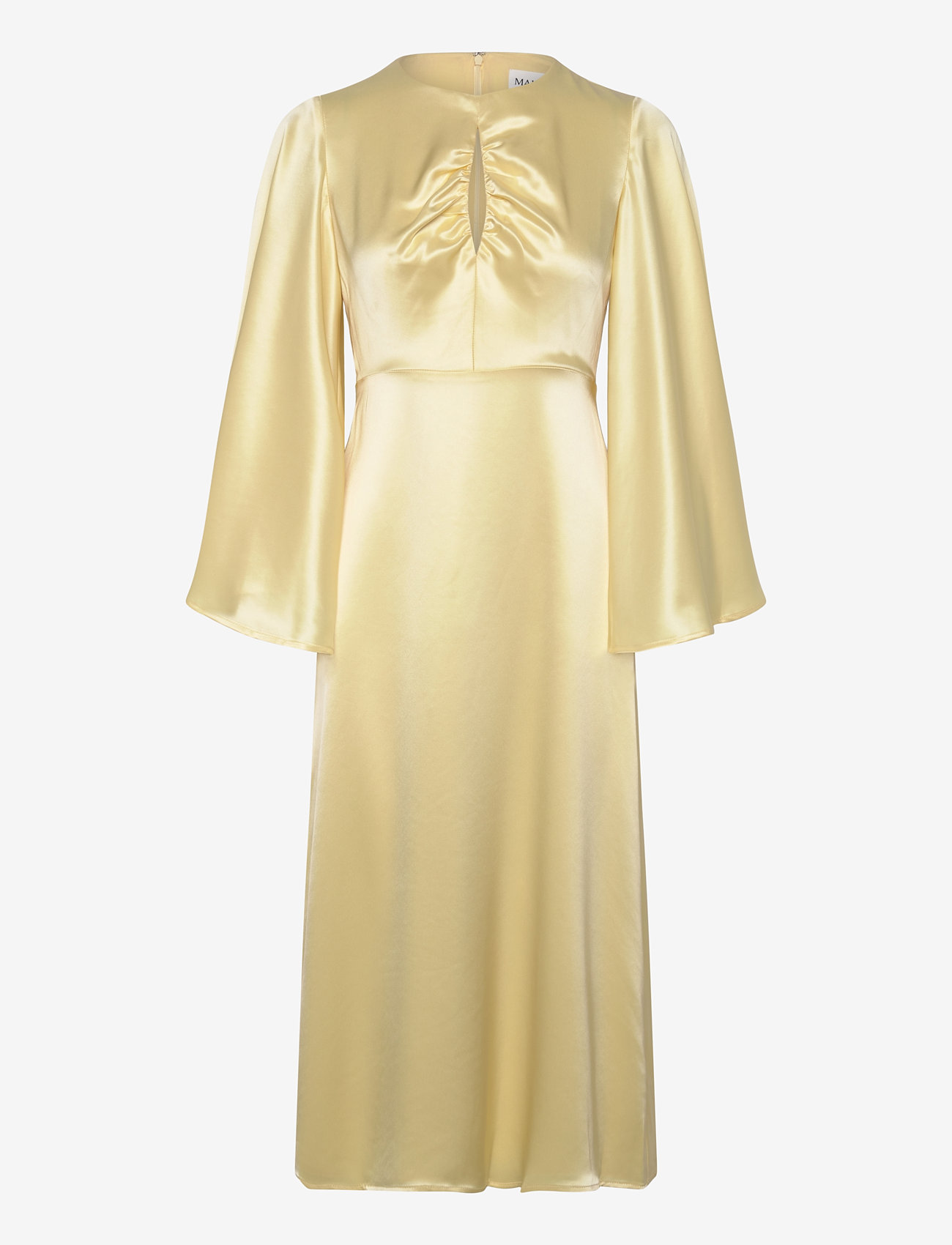 Malina - Isadora wide sleeve midi dress - lemon - 1
