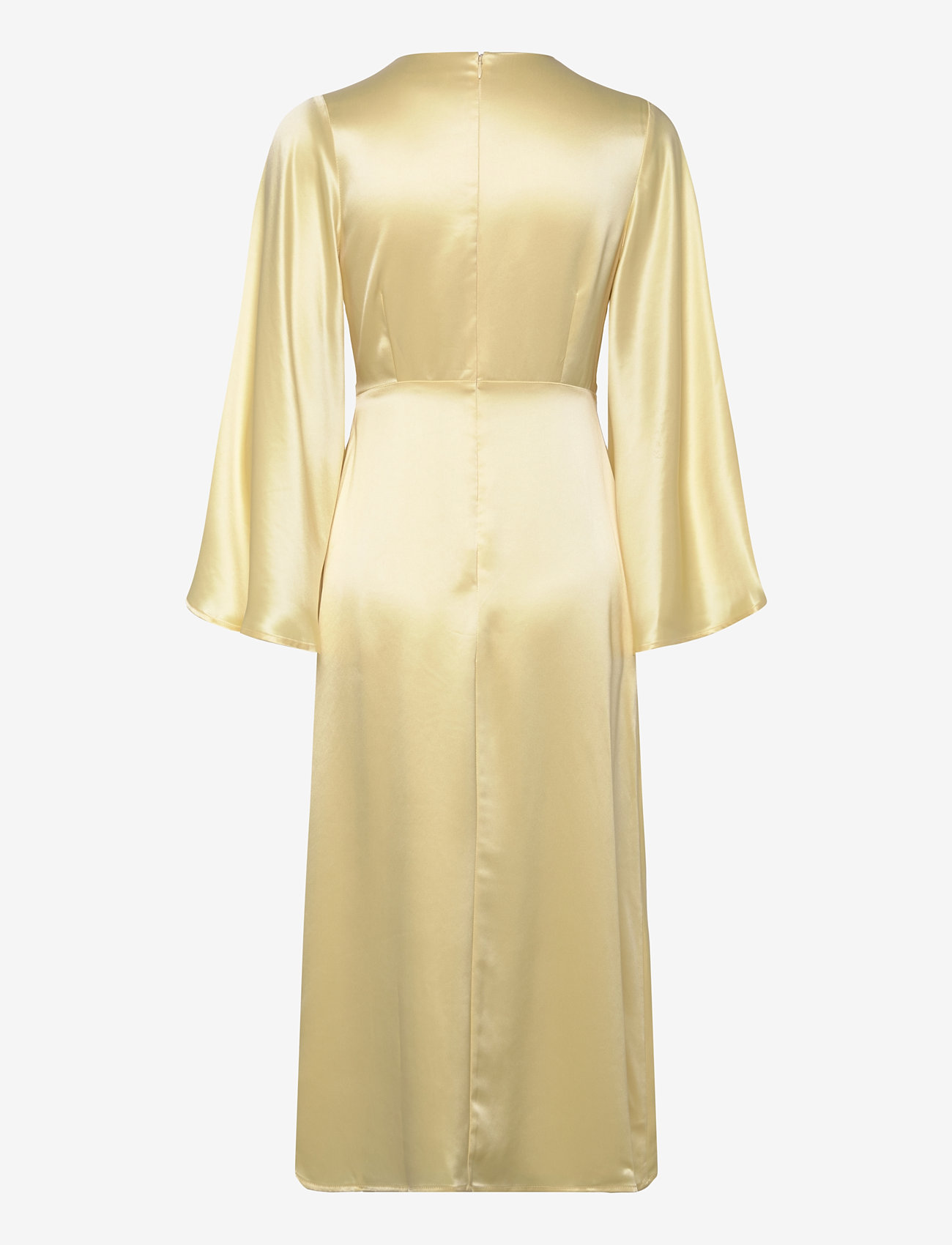 Malina - Isadora wide sleeve midi dress - lemon - 2