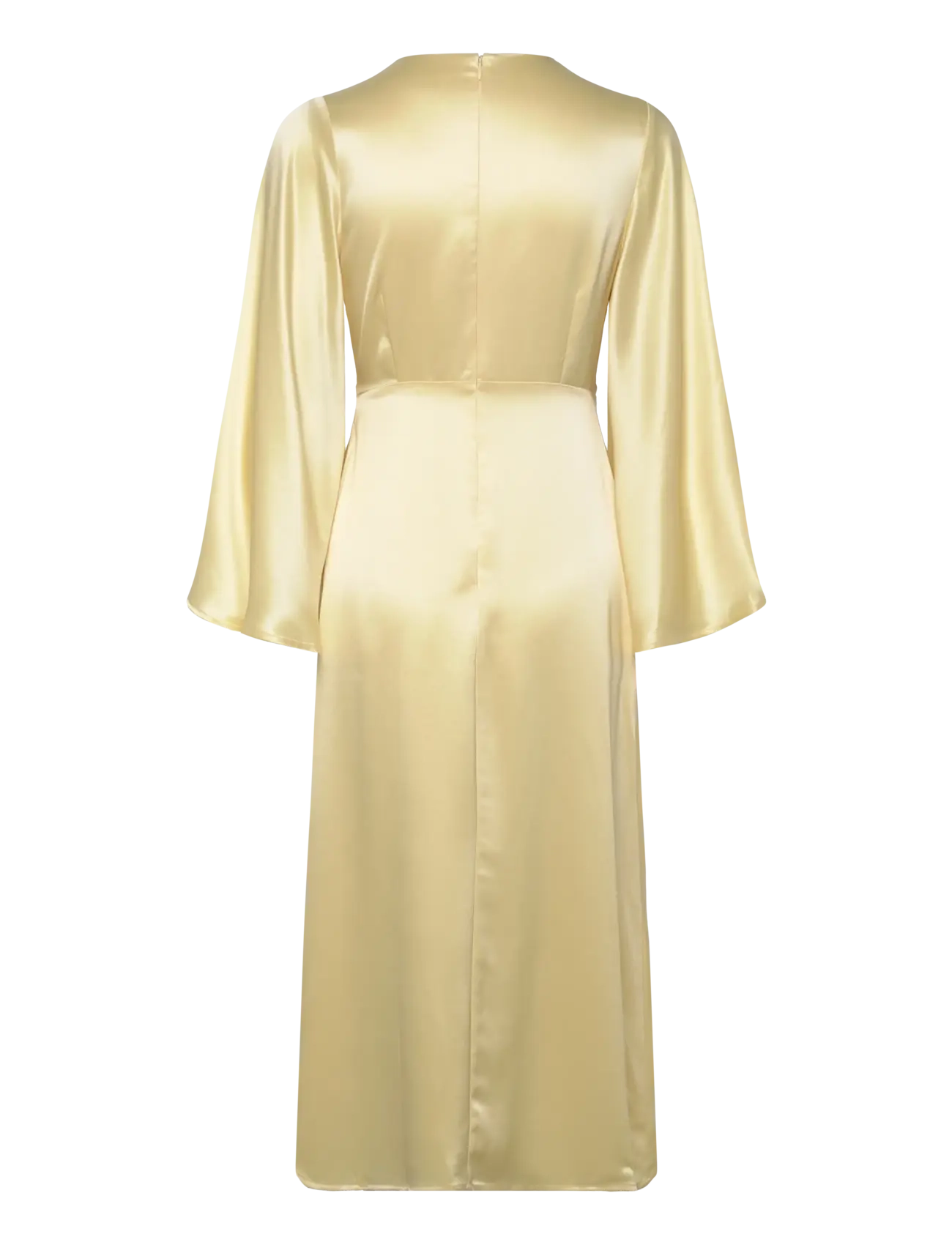 Malina - Isadora wide sleeve midi dress - proginės suknelės - lemon - 2