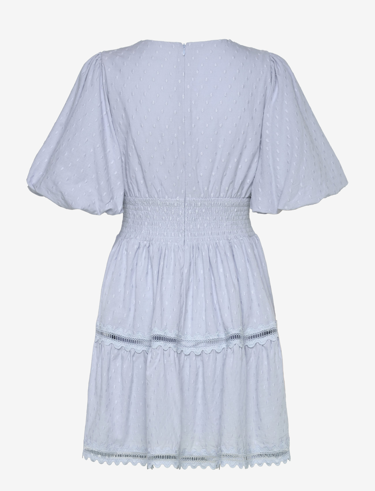 Malina - Elvira v-neck mini dress - konfirmationstøj - dusty blue - 2