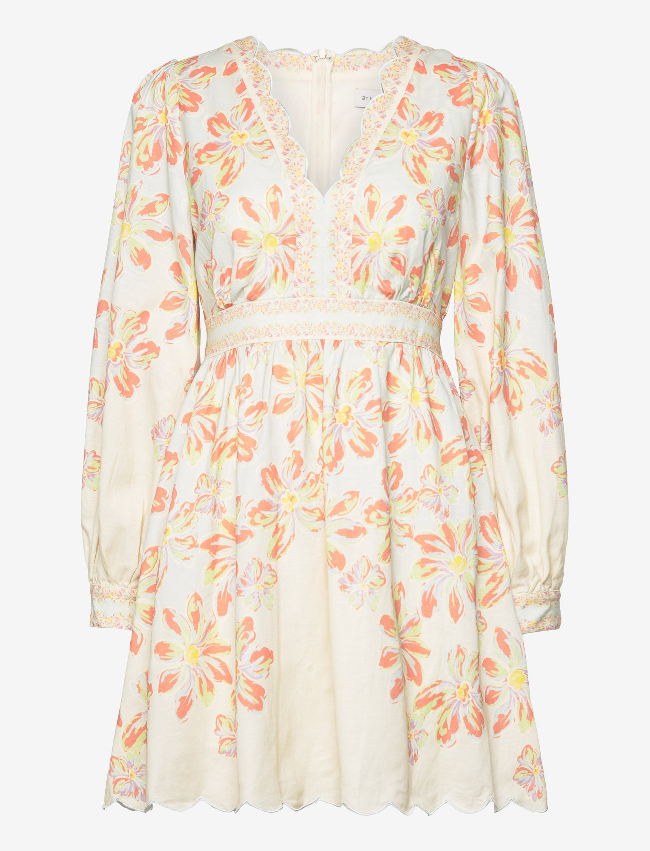 Malina - Eve scallop detail mini dress - korte kjoler - blue lily - 1