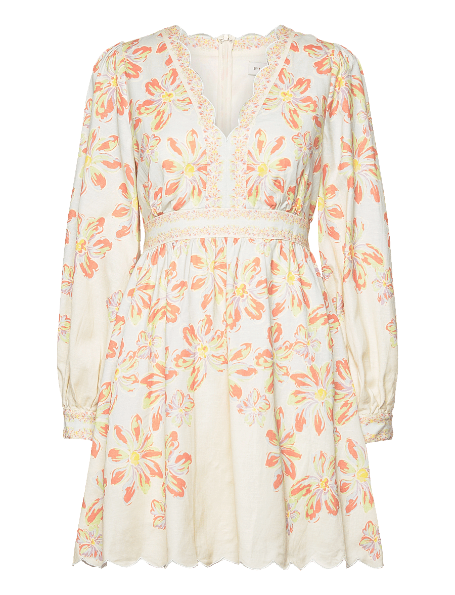 Malina - Eve scallop detail mini dress - korte kjoler - blue lily - 1