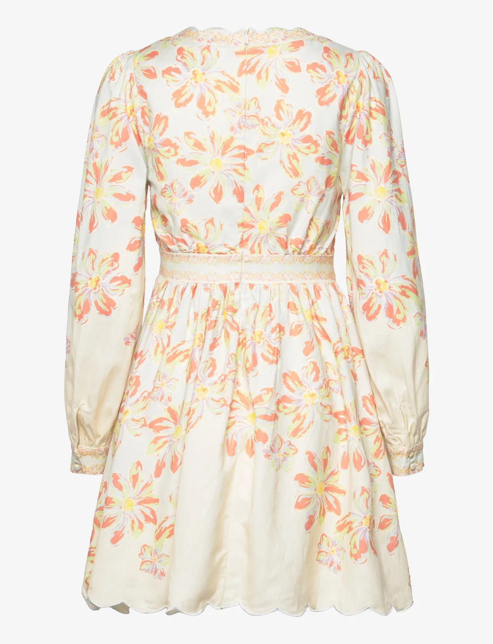 Malina - Eve scallop detail mini dress - minikleidid - blue lily - 2