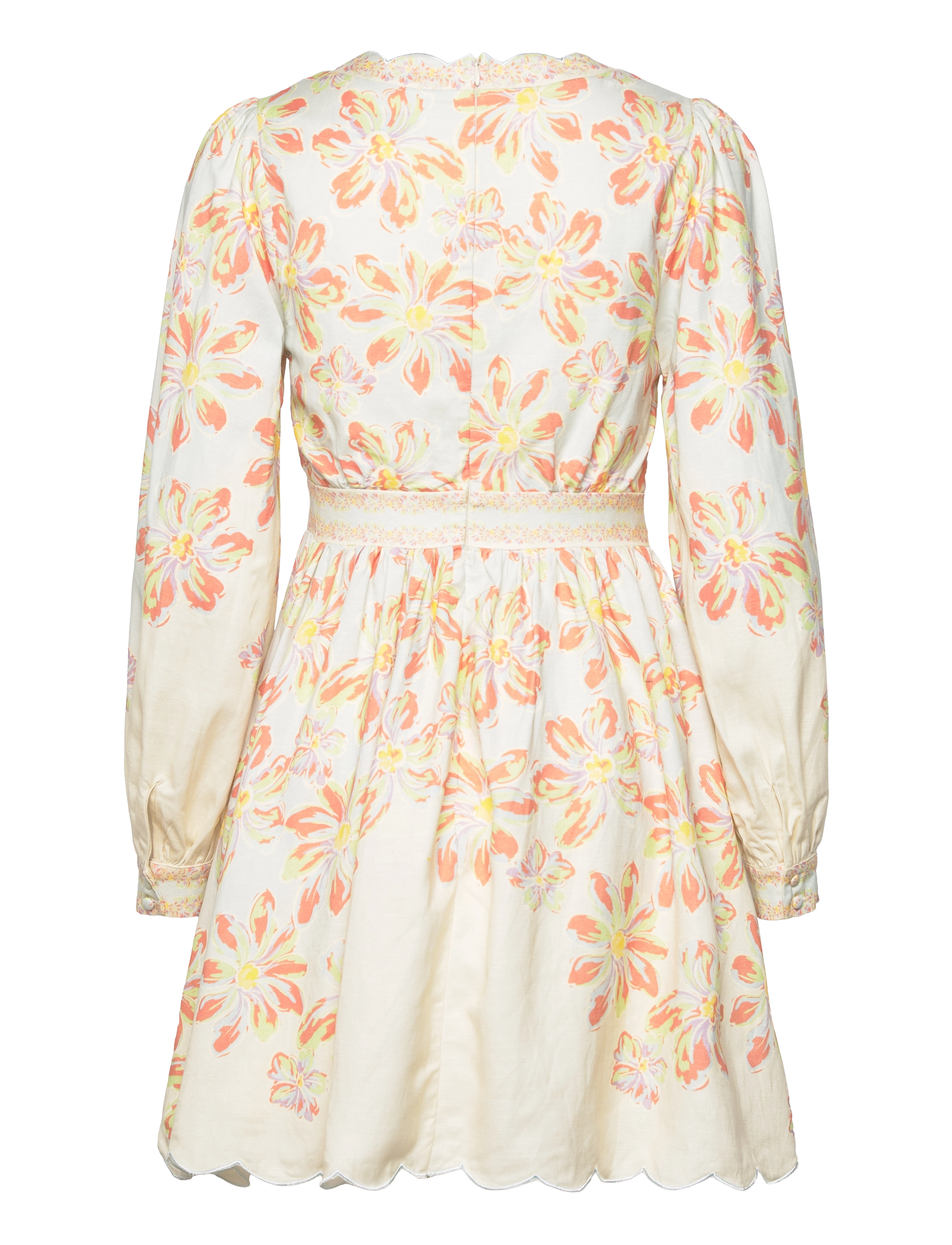 Malina - Eve scallop detail mini dress - besondere anlässe - blue lily - 2