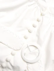 Malina - Allie pouf sleeve embroidered mini dress - sommerkjoler - white - 6