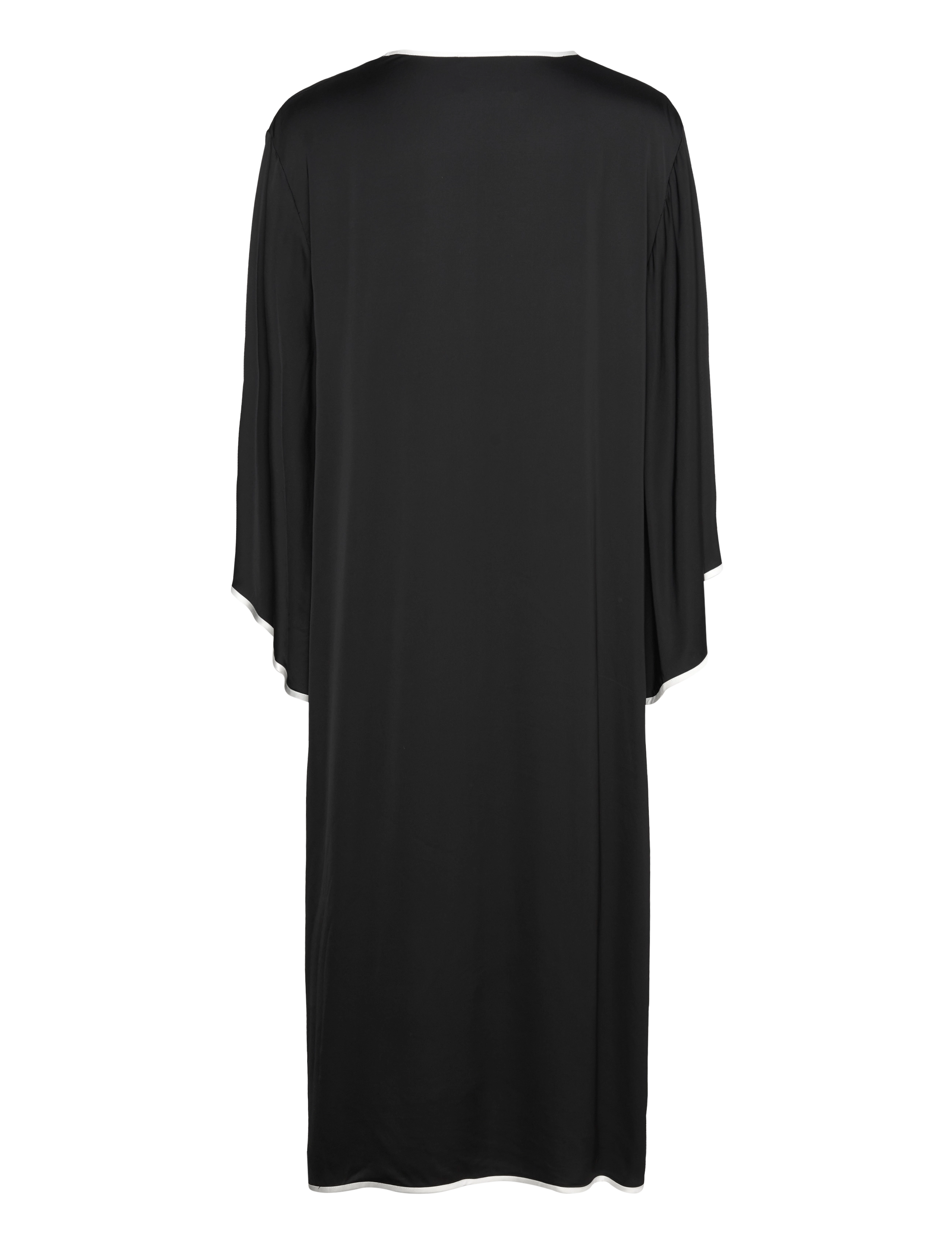 Malina - Briony satin kaftan dress - sommarklänningar - black - 2