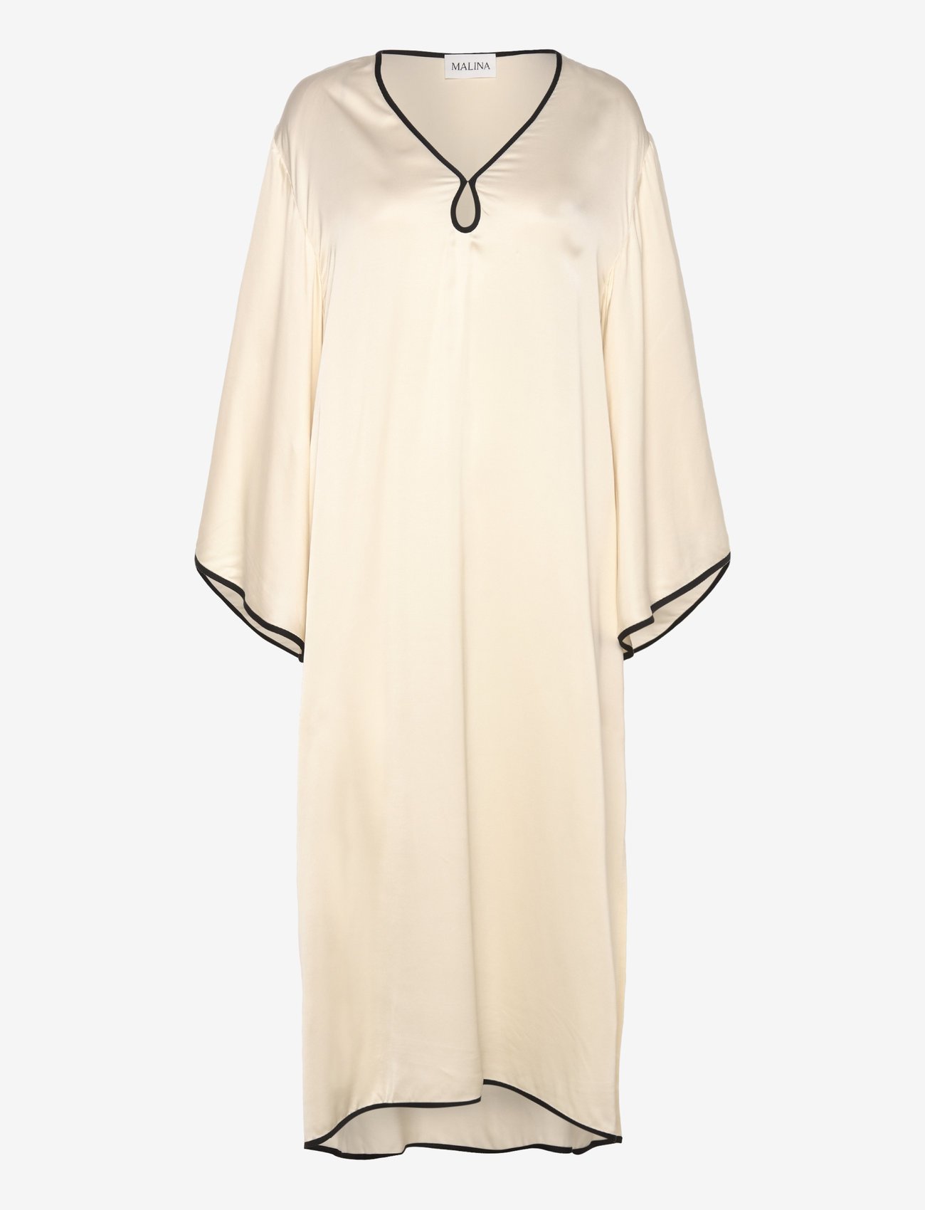 Malina - Briony satin kaftan dress - suvekleidid - vanilla - 1