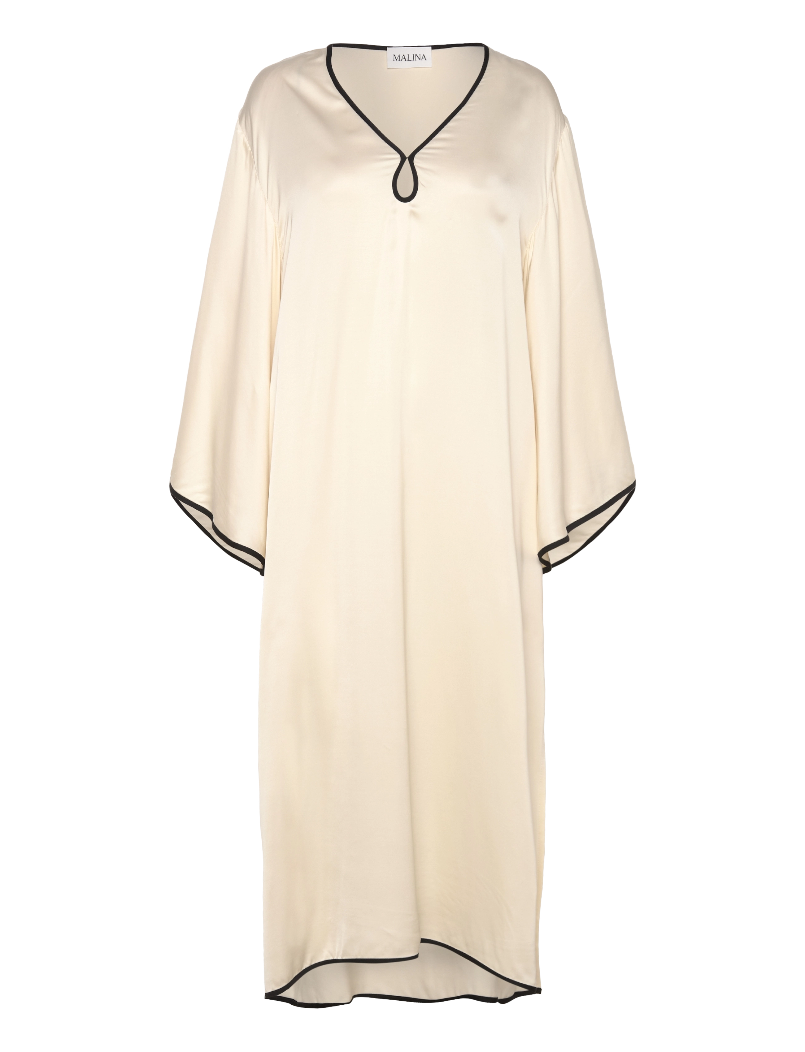 Malina Briony satin kaftan dress - Badetøj - VANILLA / beige