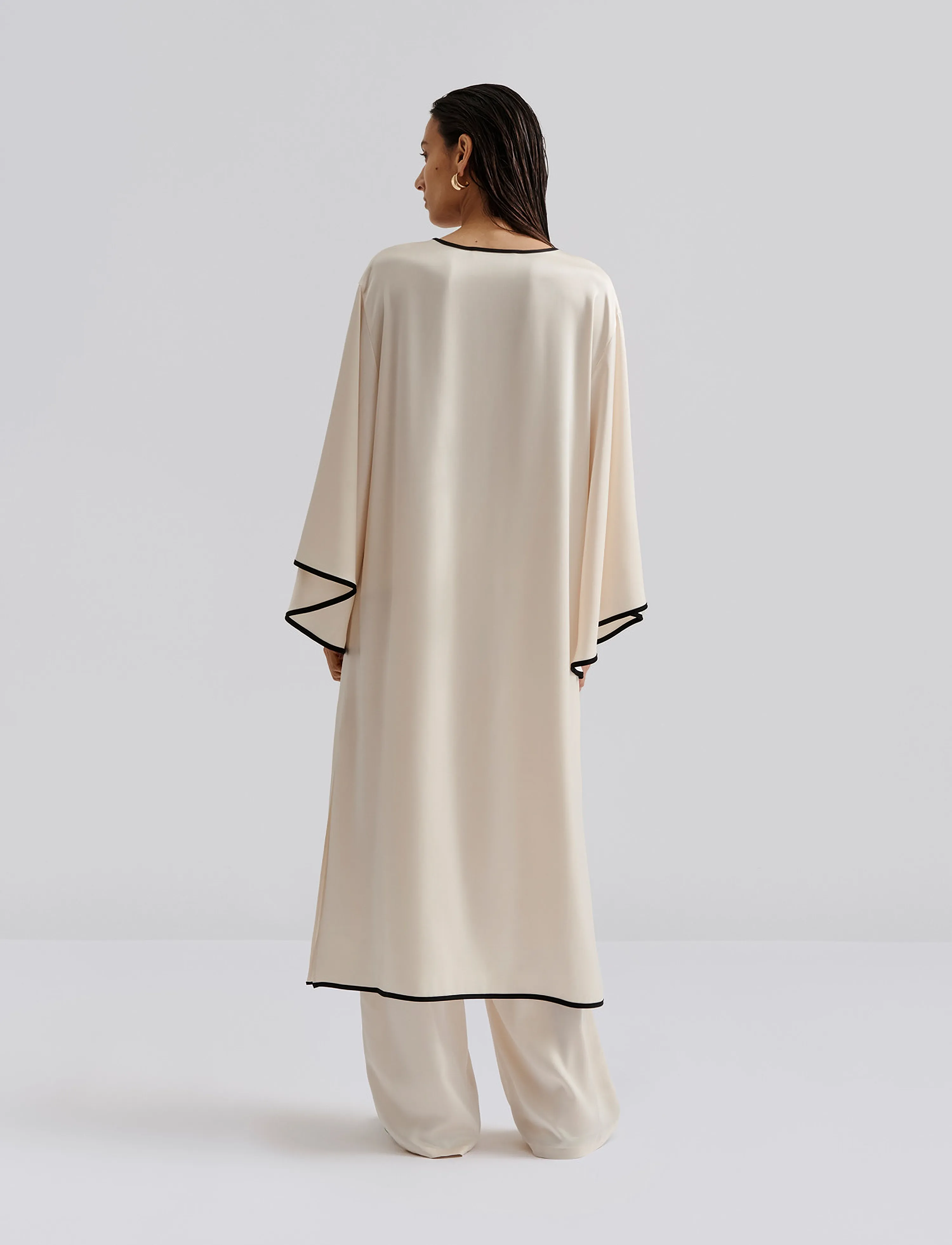 Briony Satin Kaftan Dress 2