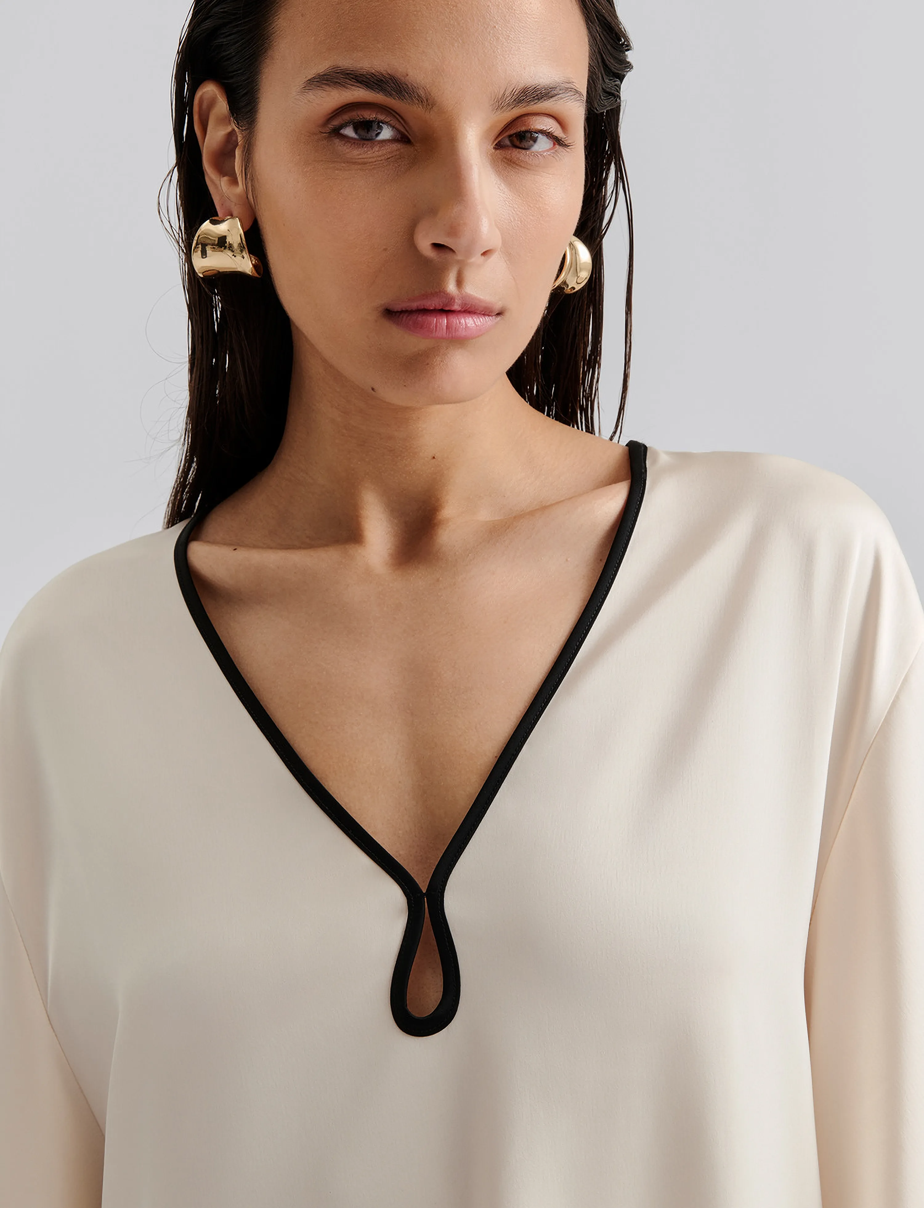 Briony Satin Kaftan Dress 3