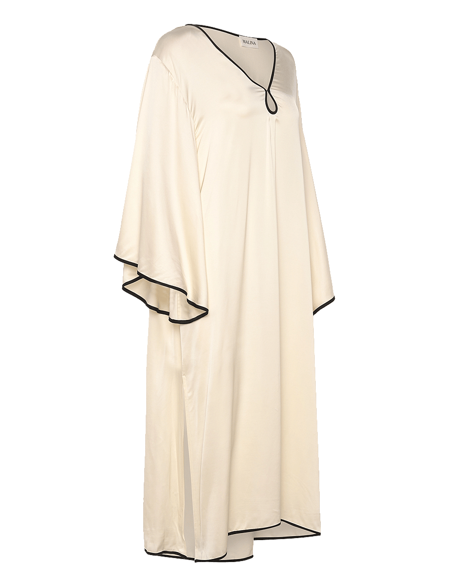 Malina - Briony satin kaftan dress - robes d'été - vanilla - 3