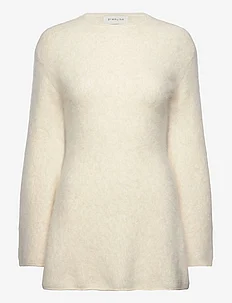 Bailee alpaca blend peplum sweater, Malina