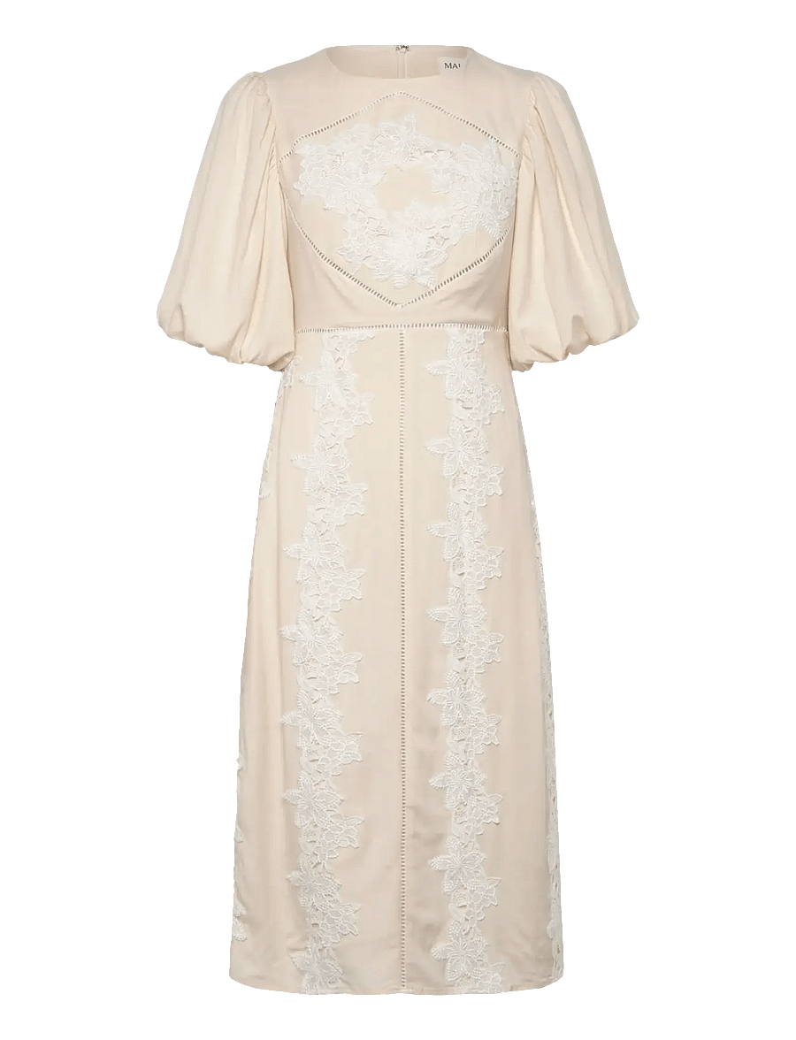 Malina - Rudy embroidered linen midi dress - midikleider - vanilla - 1