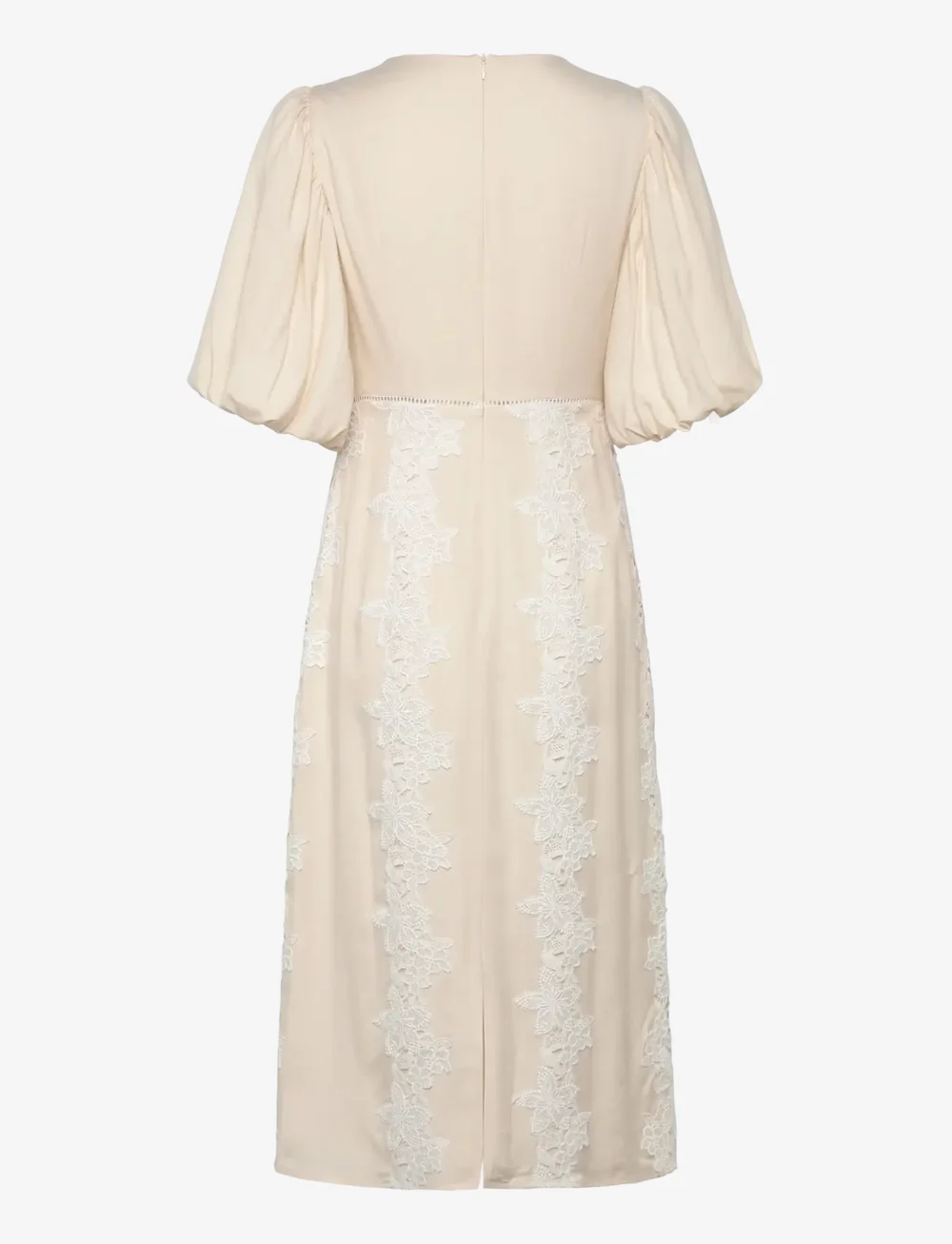 Malina - Rudy embroidered linen midi dress - midimekot - vanilla - 2