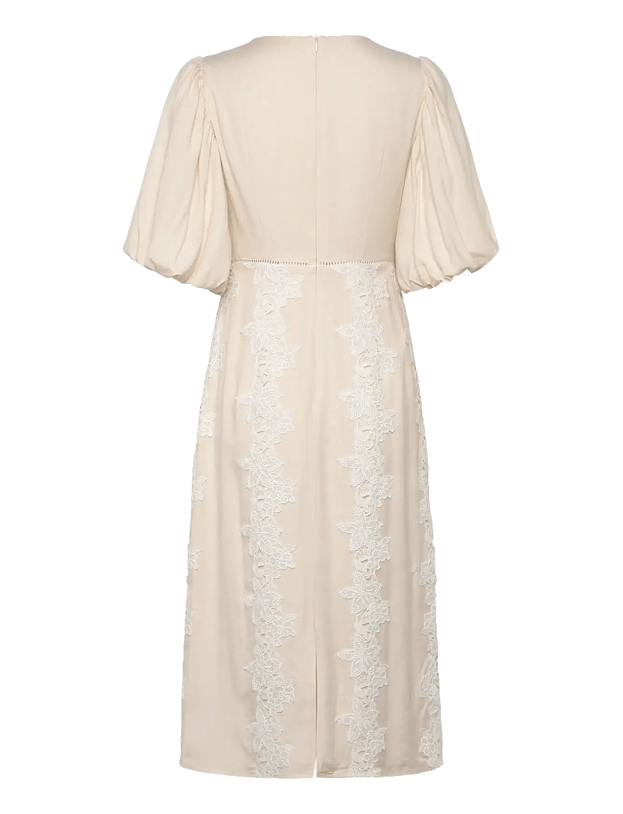 Malina - Rudy embroidered linen midi dress - midikleider - vanilla - 2