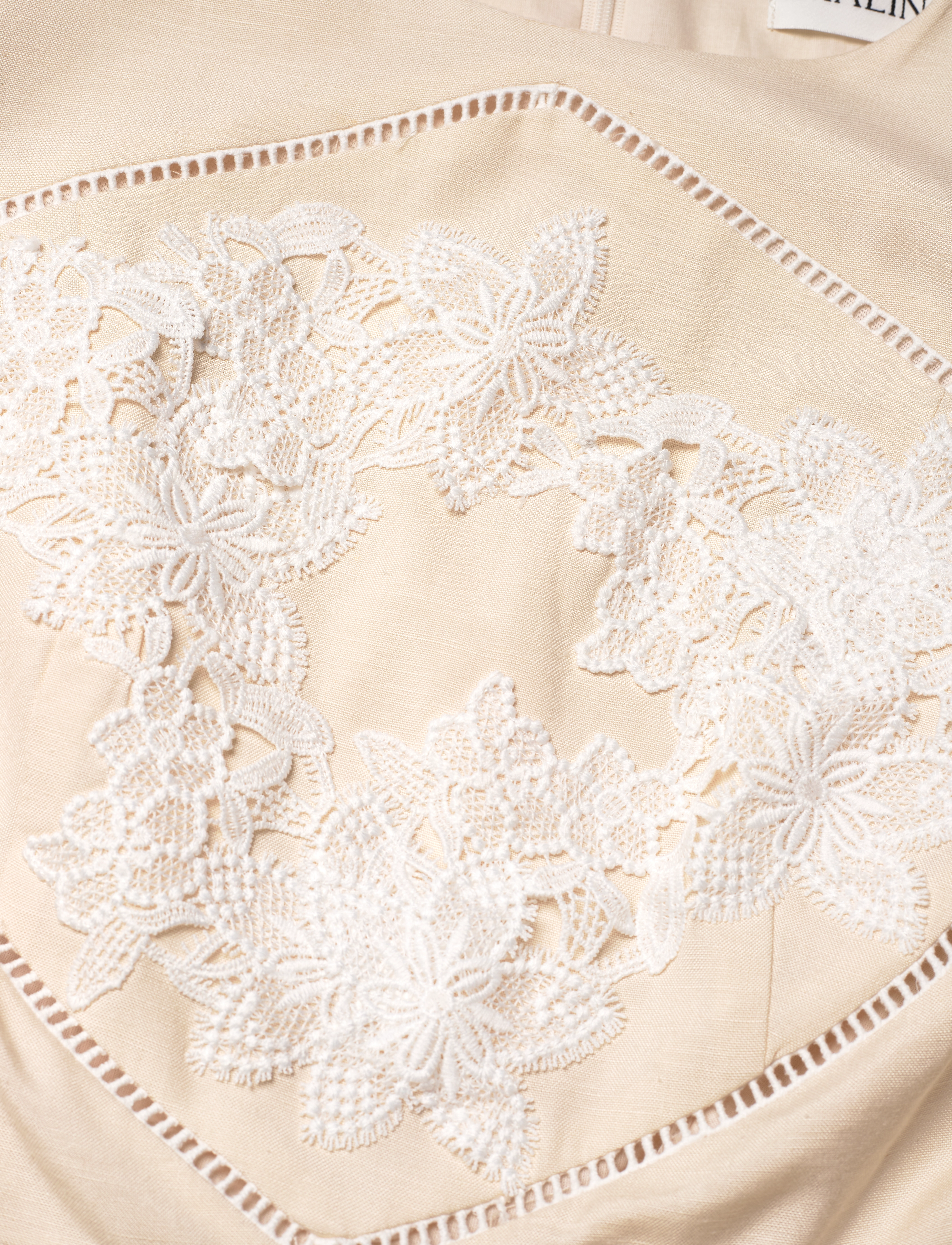 Malina - Rudy embroidered linen midi dress - midikleider - vanilla - 5