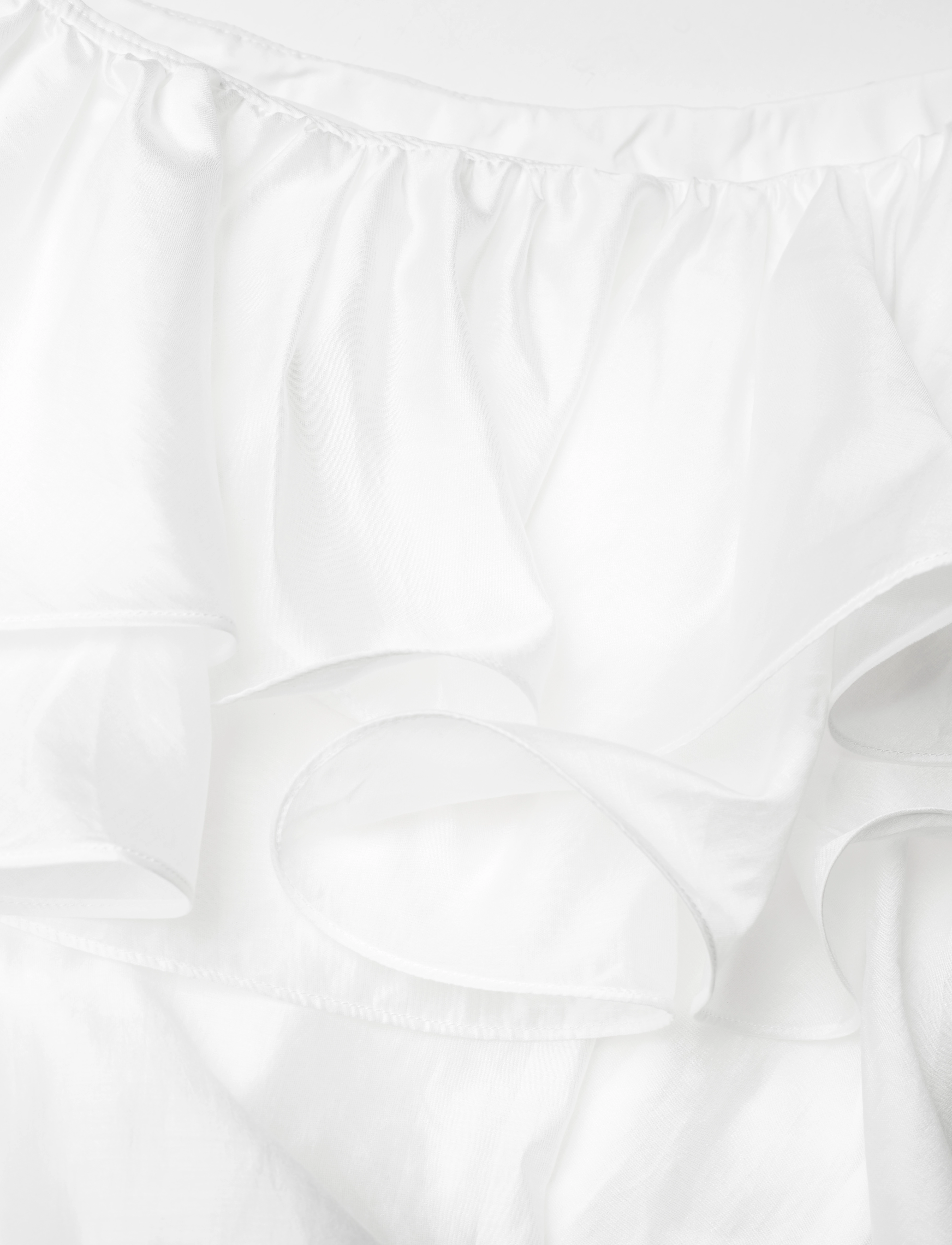 Malina - Amber one shoulder frill mini dress - white - 5
