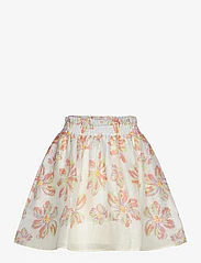 Malina - Nina silk blend wide mini skirt - korte nederdele - blue lily - 1