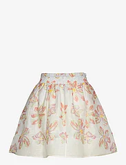 Malina - Nina silk blend wide mini skirt - korte nederdele - blue lily - 2