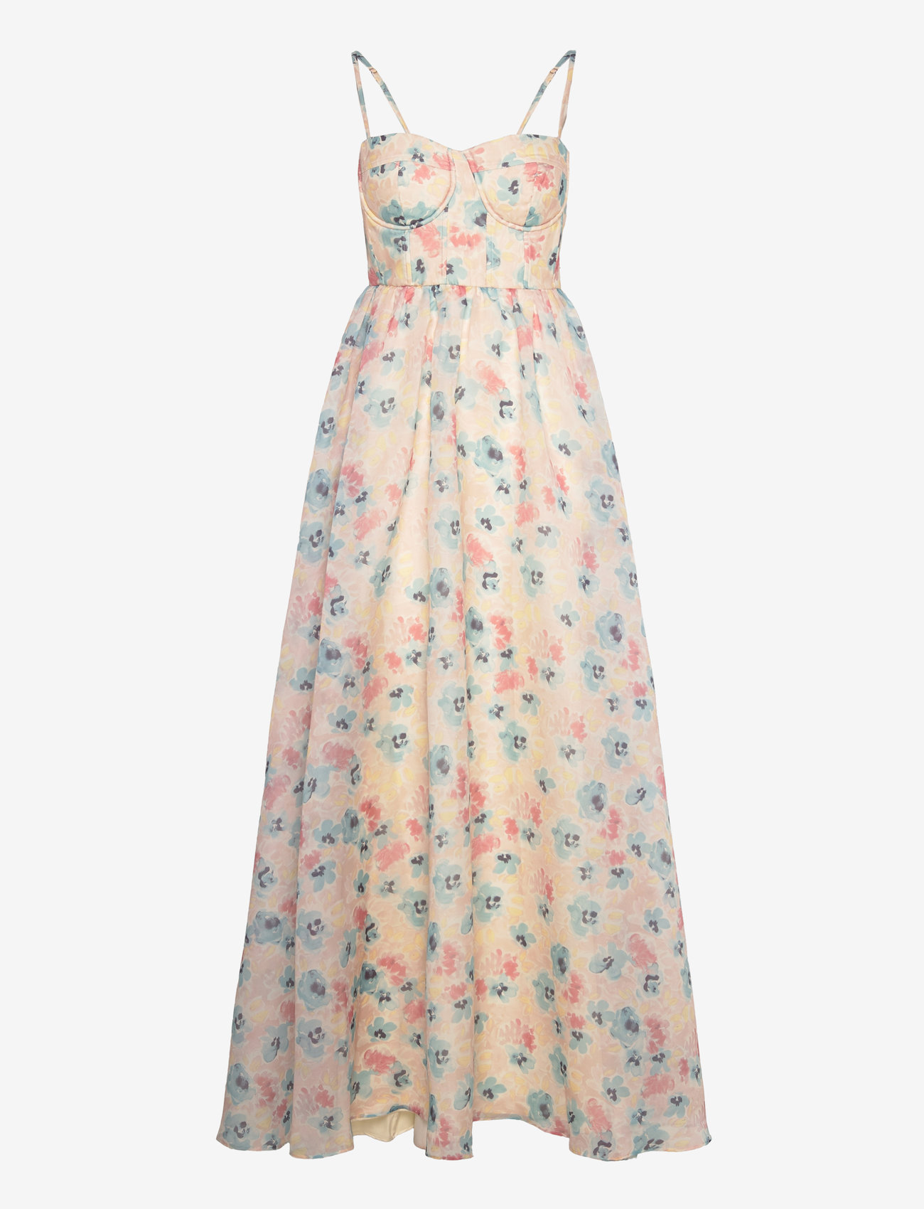 Malina - Leonor organza maxi dress - florals - 1