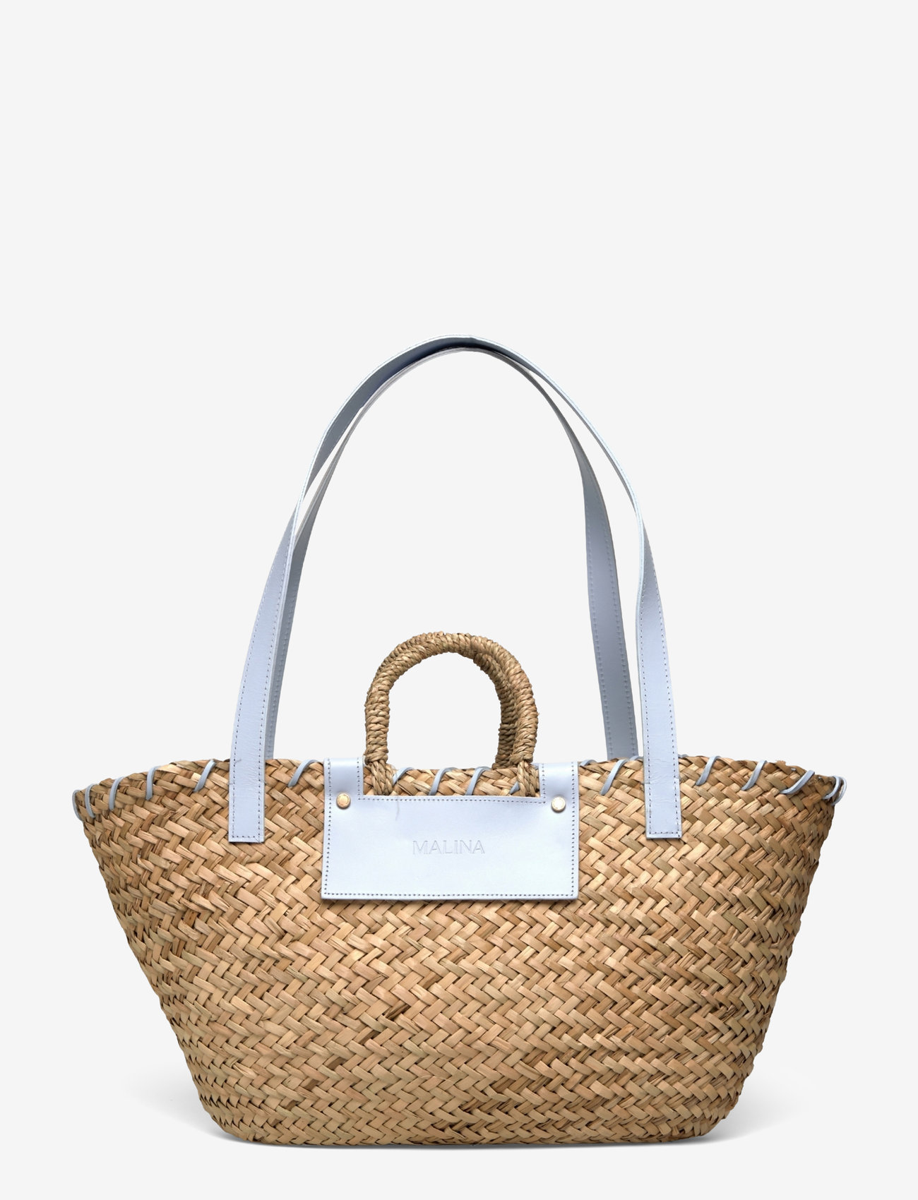 Malina - Willow straw bag - shoppers - pastel blue - 0