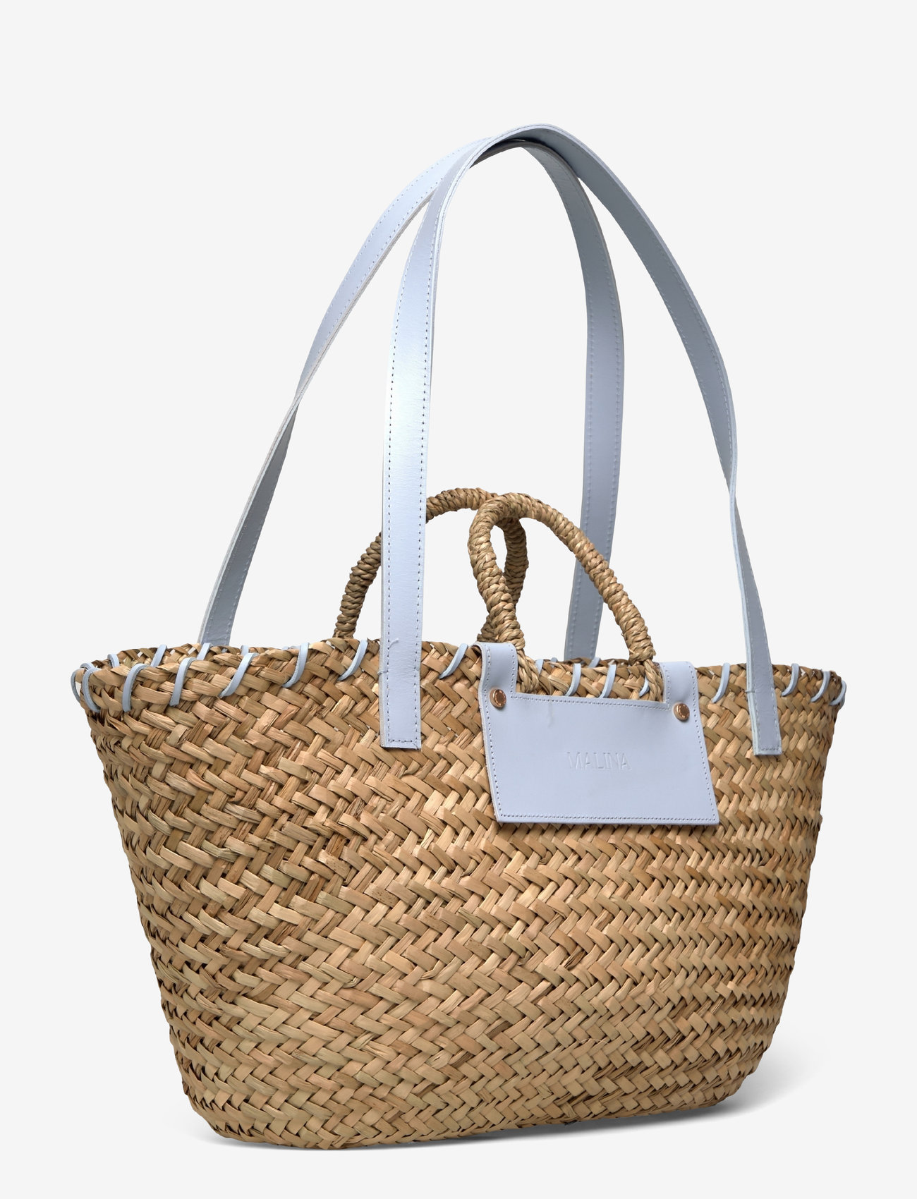 Malina - Willow straw bag - shoppers - pastel blue - 2