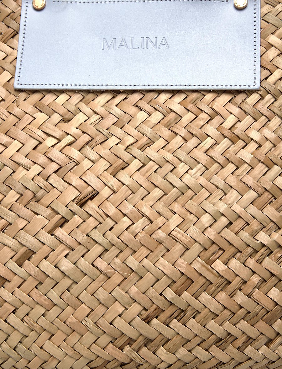 Malina - Willow straw bag - shoppingväskor - pastel blue - 3